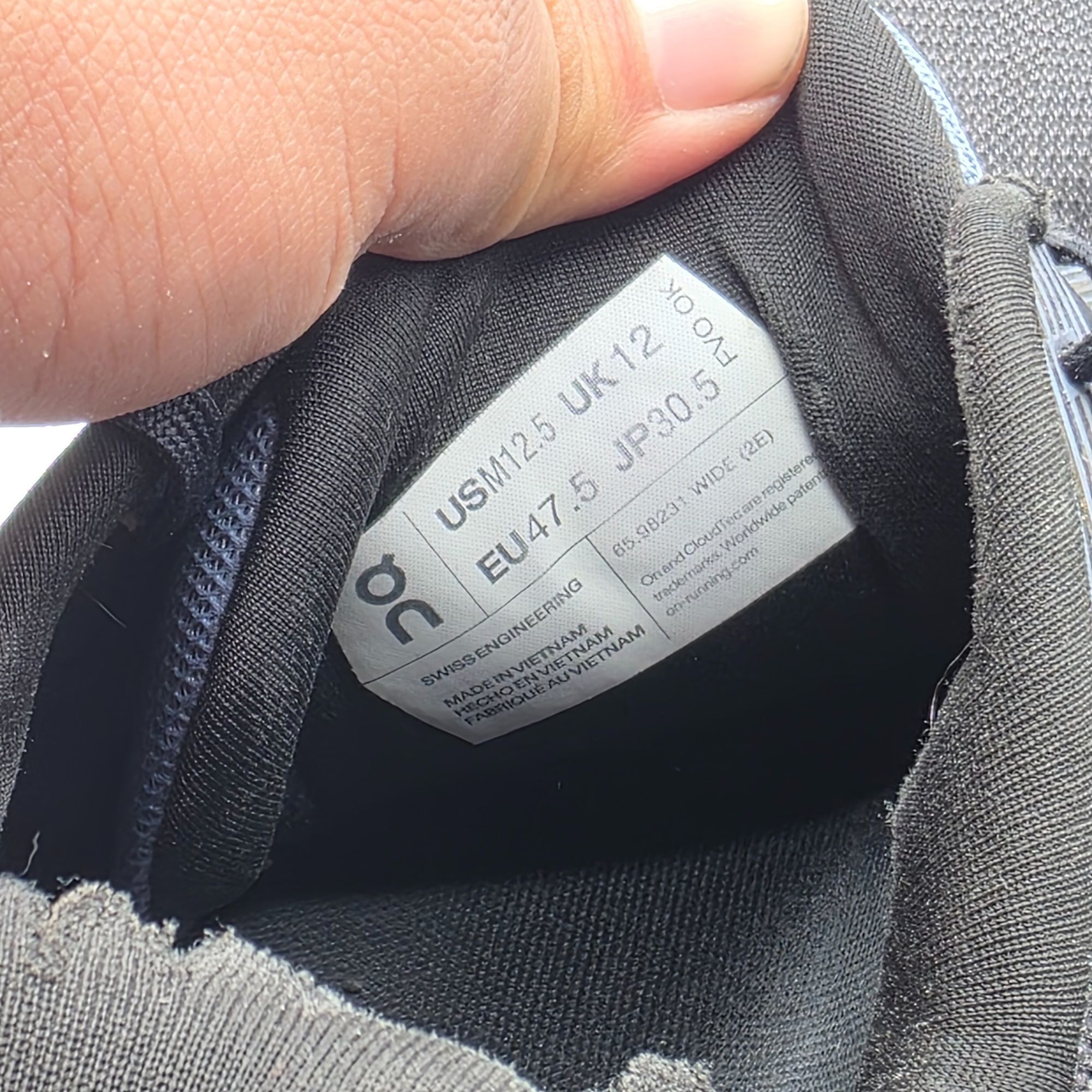 On On Cloudgo Mens Size 12.5 Black Shale Blue Athletic Running Size US 12.5 / EU 45-46 - 5 Thumbnail