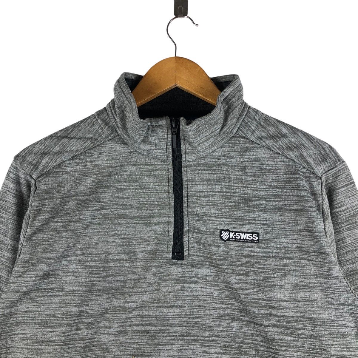 Vintage Vintage K.SWISS Sweatshirt Half Zipper Streetwear Size US L / EU 52-54 / 3 - 2 Thumbnail