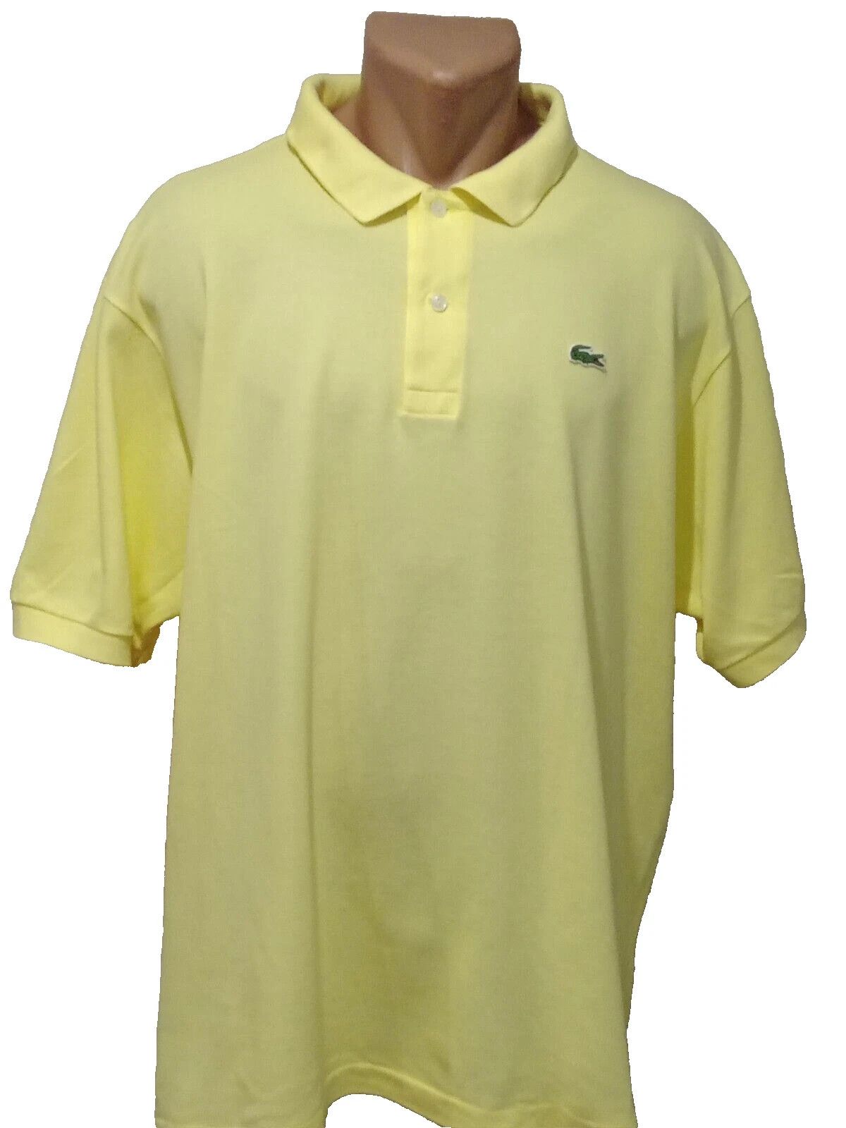 Lacoste Lacoste Yellow Classic Pique Polo 8 3XL Size US XXL / EU 58 / 5 - 2 Thumbnail