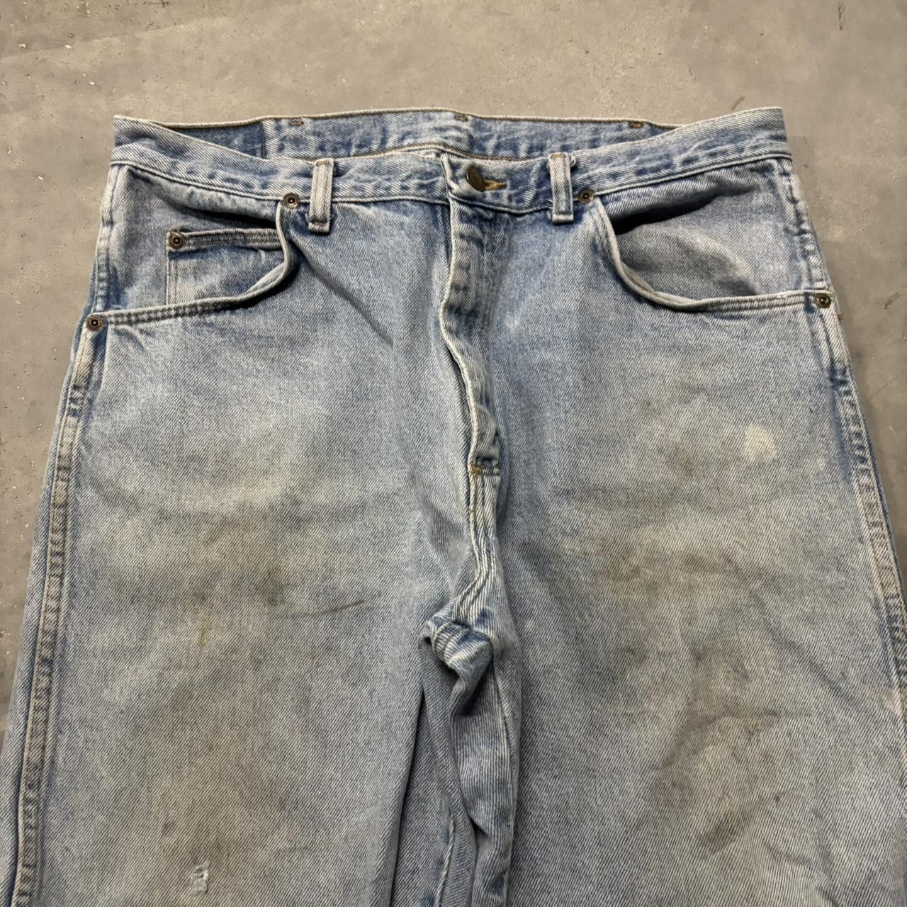 Japanese Brand × Vintage Crazy Vintage 90s Light Wash Essential Denim Jeans! Size US 34 / EU 50 - 5 Thumbnail