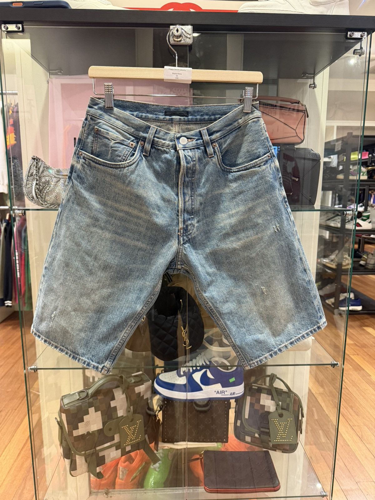 Prada Prada Denim Jean Shorts Size US 30 / EU 46 - 1 Thumbnail