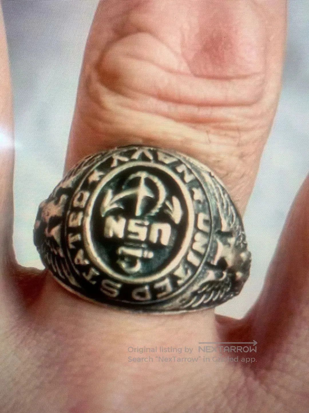 Pherrow's Pherrow's Vintage Navy Ring in Silver. Size ONE SIZE - 7 Thumbnail