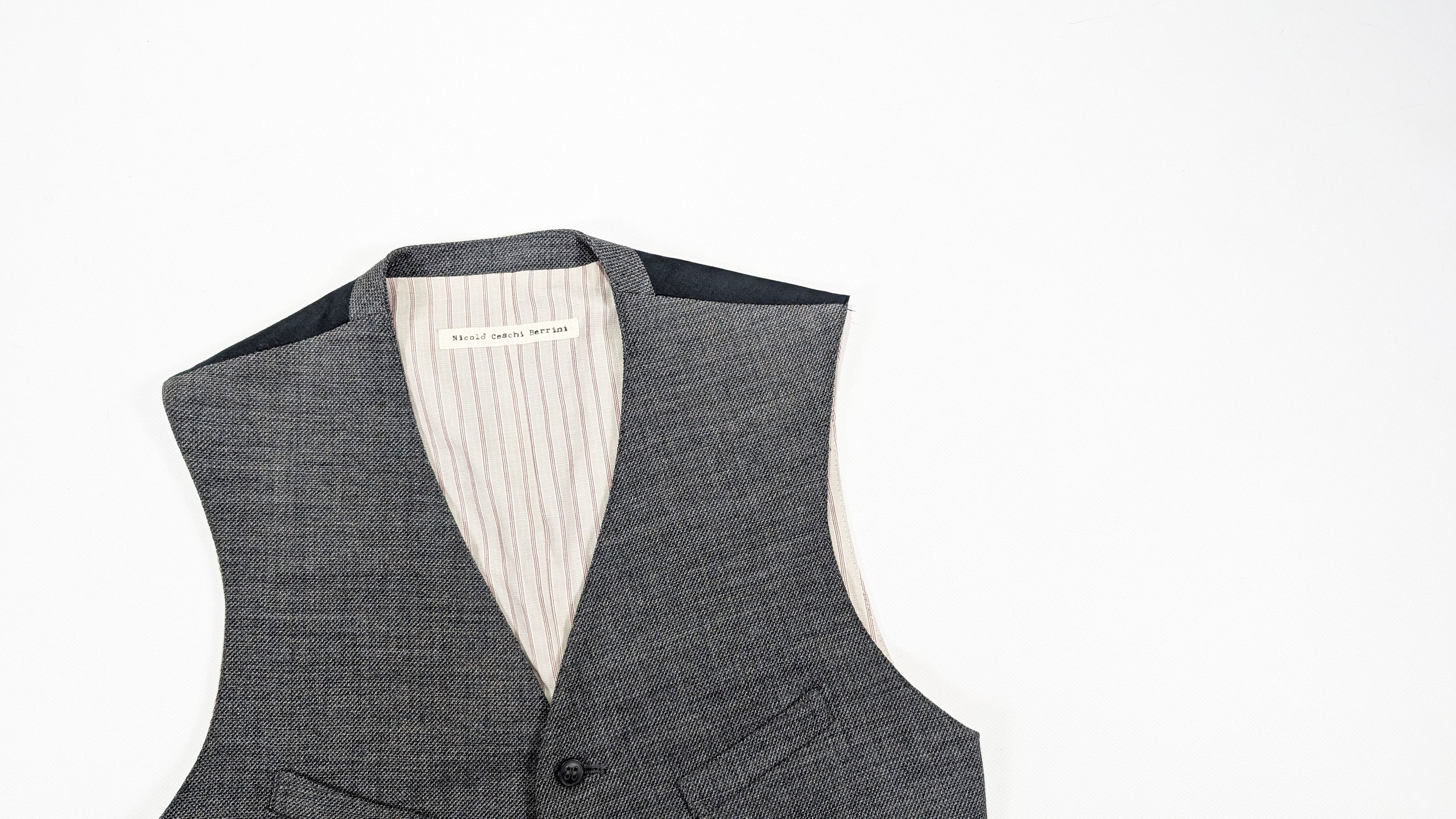 Nicolo Ceschi Berrini Nicolo Ceschi Berrini Linen Vest Size 48 Size 38R - 2 Thumbnail