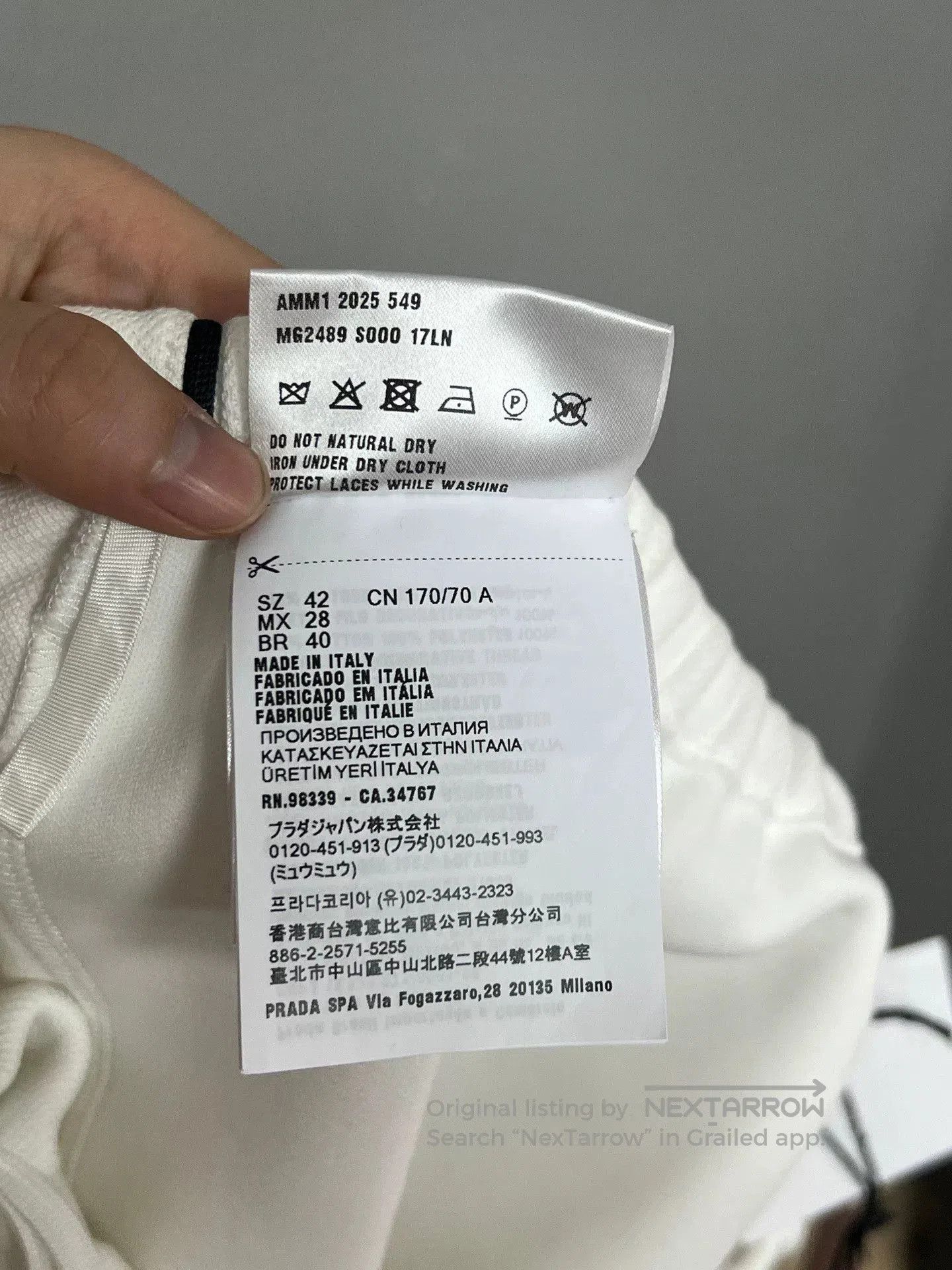 Miu Miu white drawstring mini skirt by miu miu. Size 41" - 6 Thumbnail