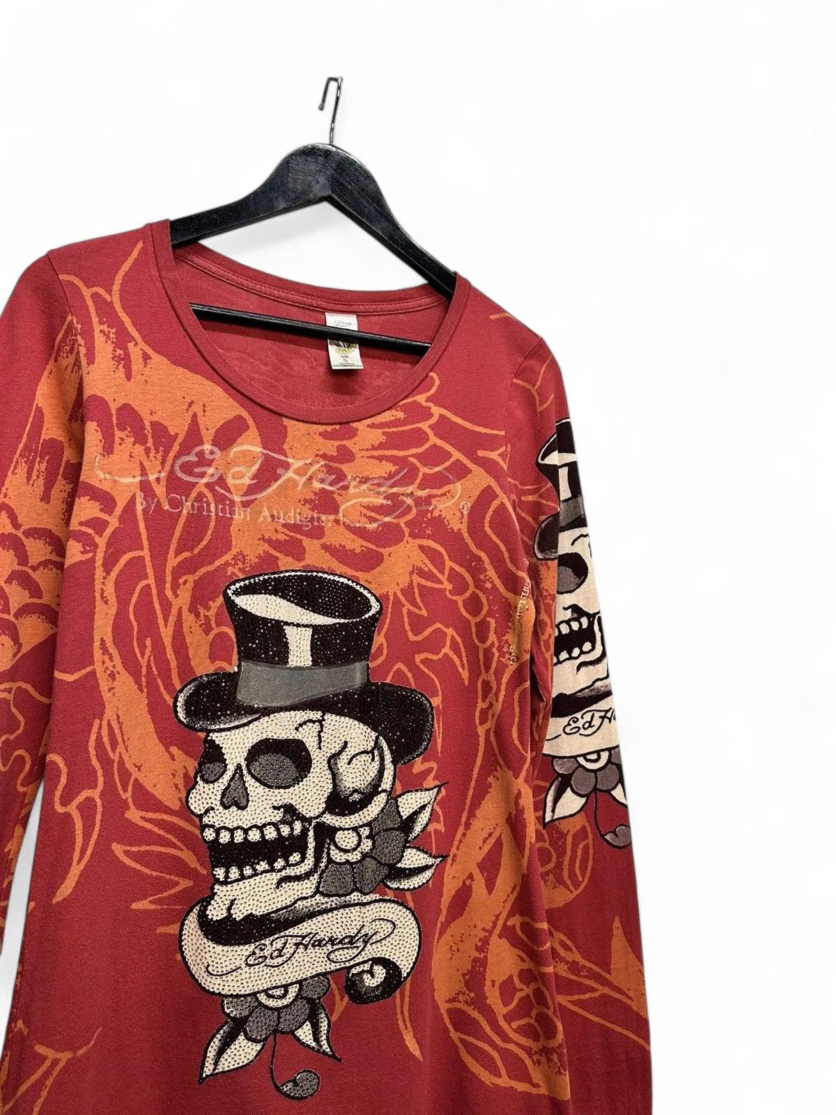 Ed Hardy Y2K Ed Hardy Vintage Christian Audigier Longsleeve Top Size US S / EU 44-46 / 1 - 2 Thumbnail