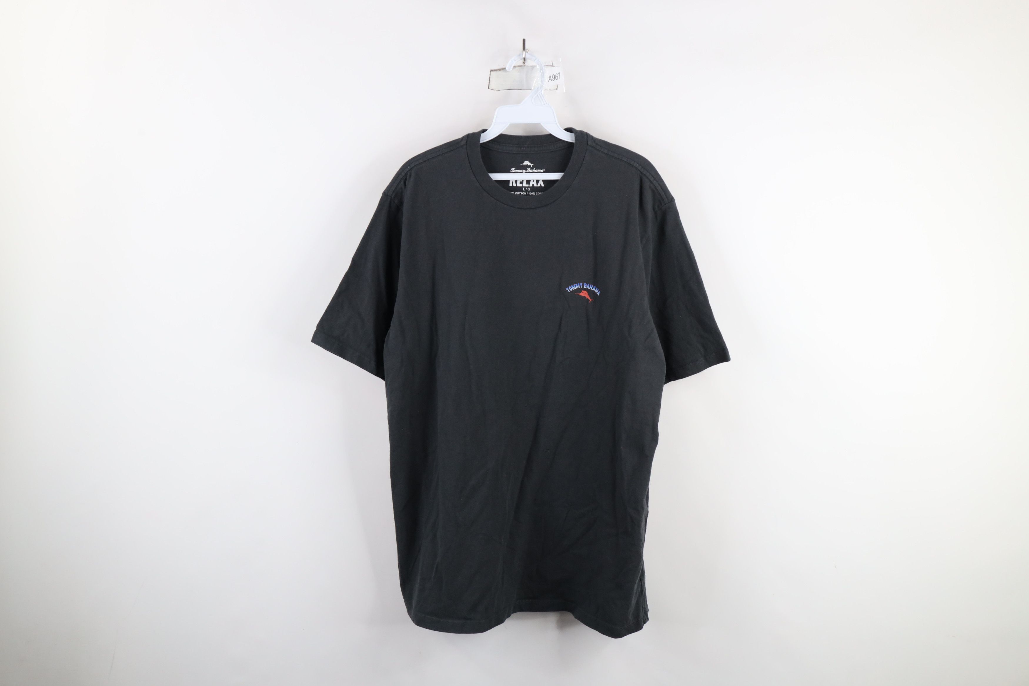 Tommy Bahama × Vintage Vintage Y2K Tommy Bahama Relax Football Drink T-Shirt Gray Size US L / EU 52-54 / 3 - 1 Thumbnail