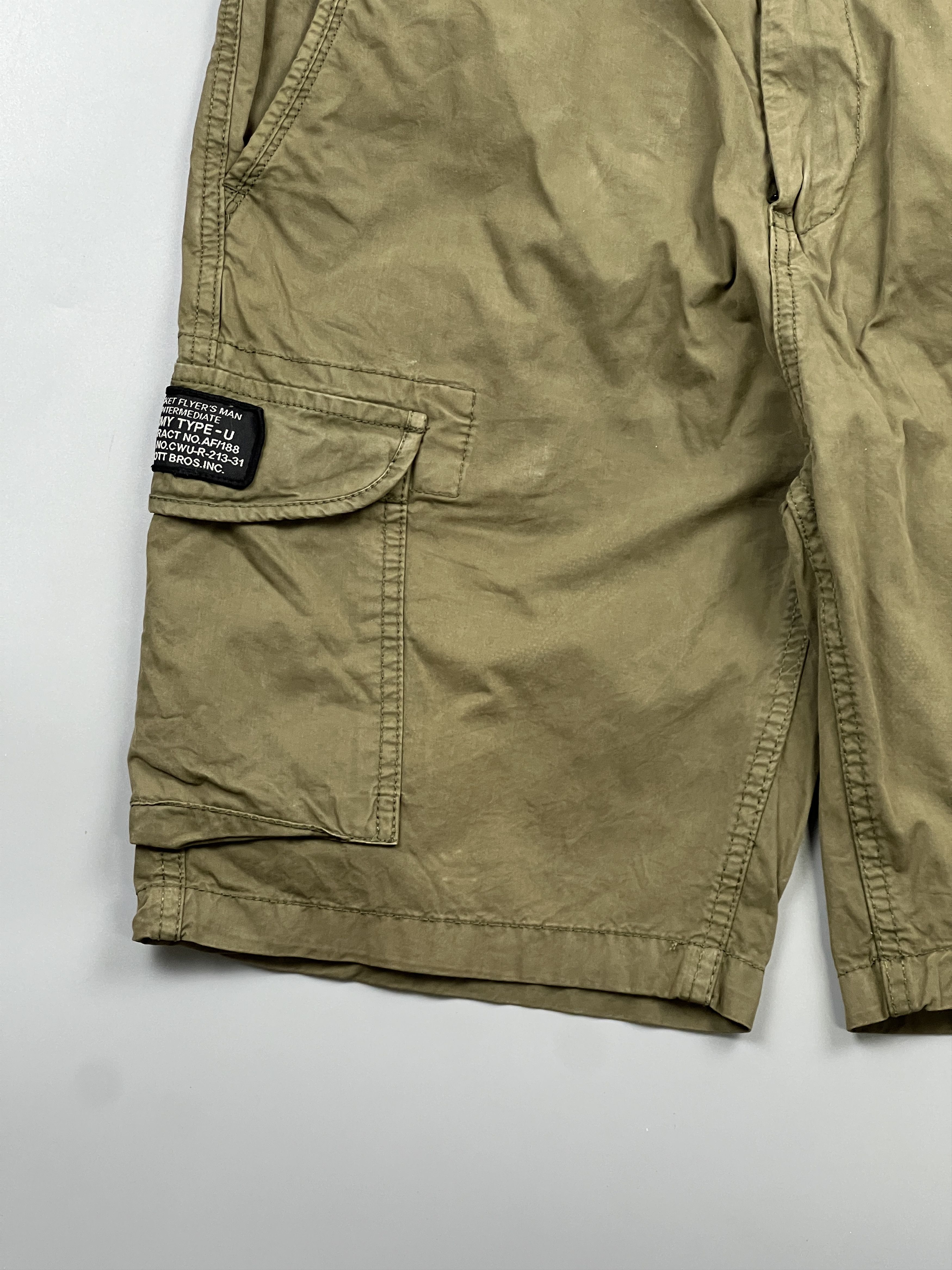 Schott Schott Military Cargo Shorts (Y0862) Size US 32 / EU 48 - 2 Thumbnail