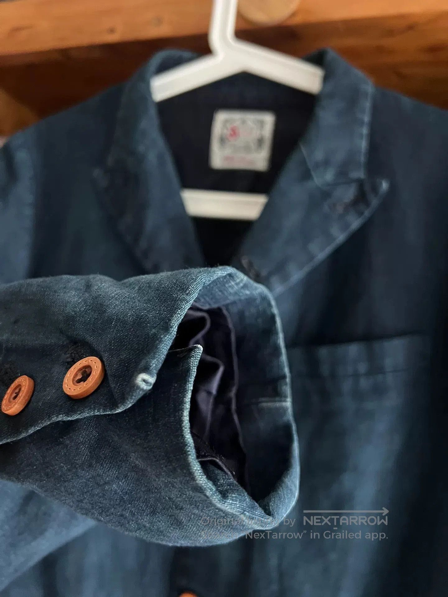Visvim vintage blue dyed cotton linen blazer. Size US M / EU 48-50 / 2 - 4 Thumbnail
