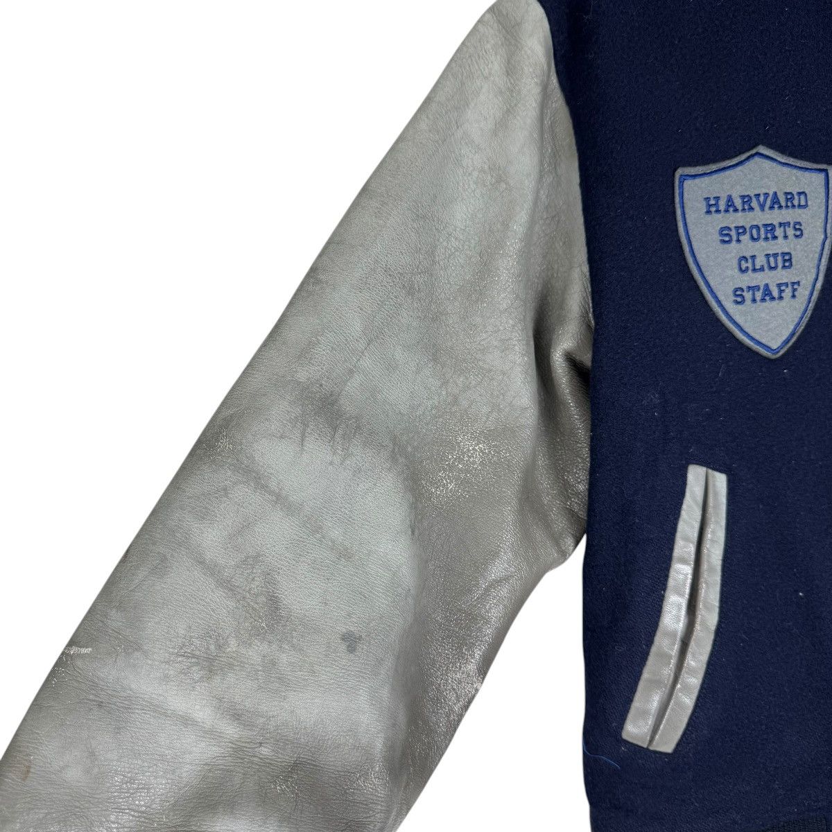 Vintage 🌟HARVARD UNIVERSITY VARSITY LEATHER JACKET Size US S / EU 44-46 / 1 - 6 Thumbnail