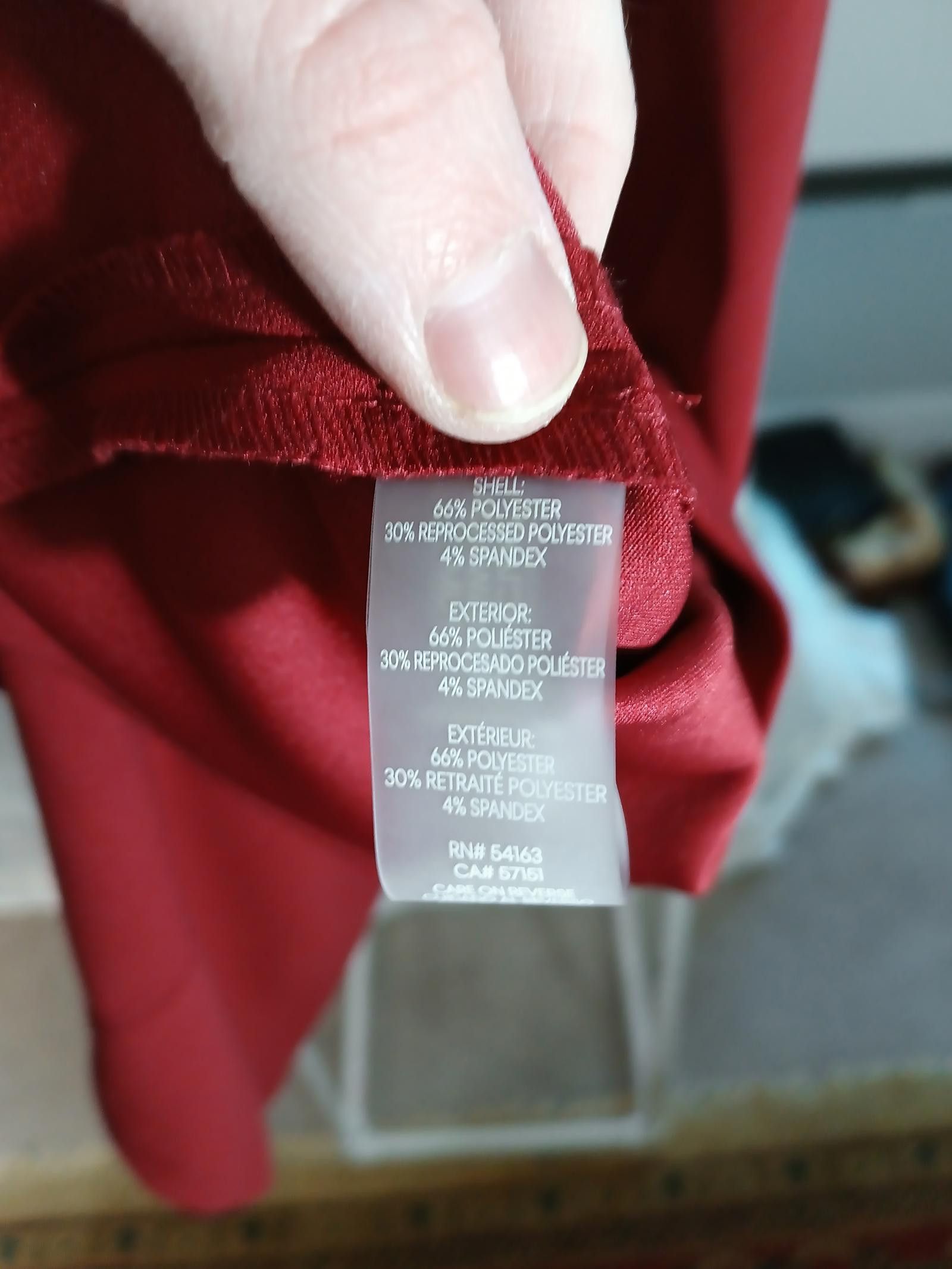 Calvin Klein Elegant Calvin Klein Burgundy Dress Size M / US 6-8 / IT 42-44 - 5 Thumbnail