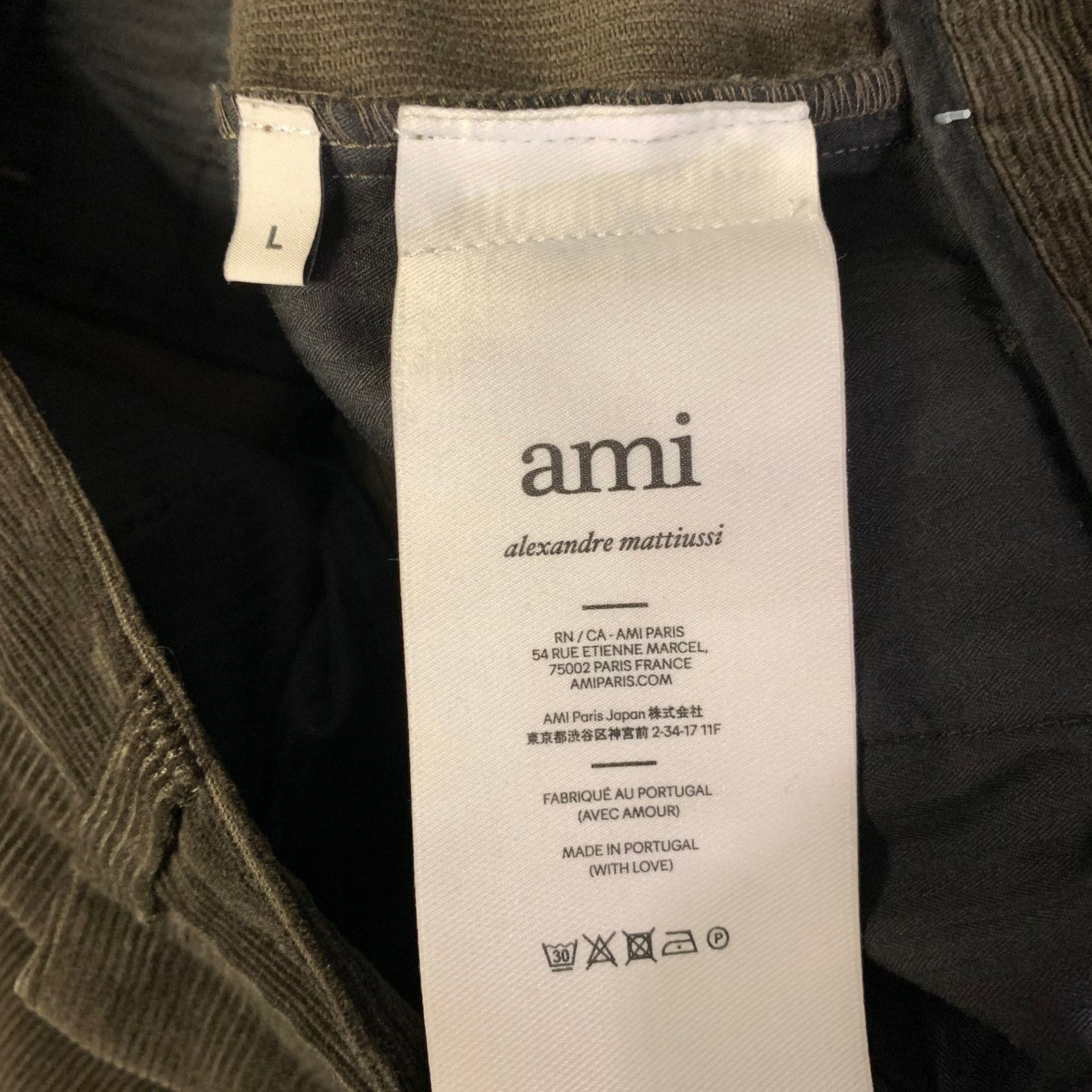 AMI AMI Size 34 Green Olive Corduroy Cotton Pants Size US 34 / EU 50 - 5 Thumbnail
