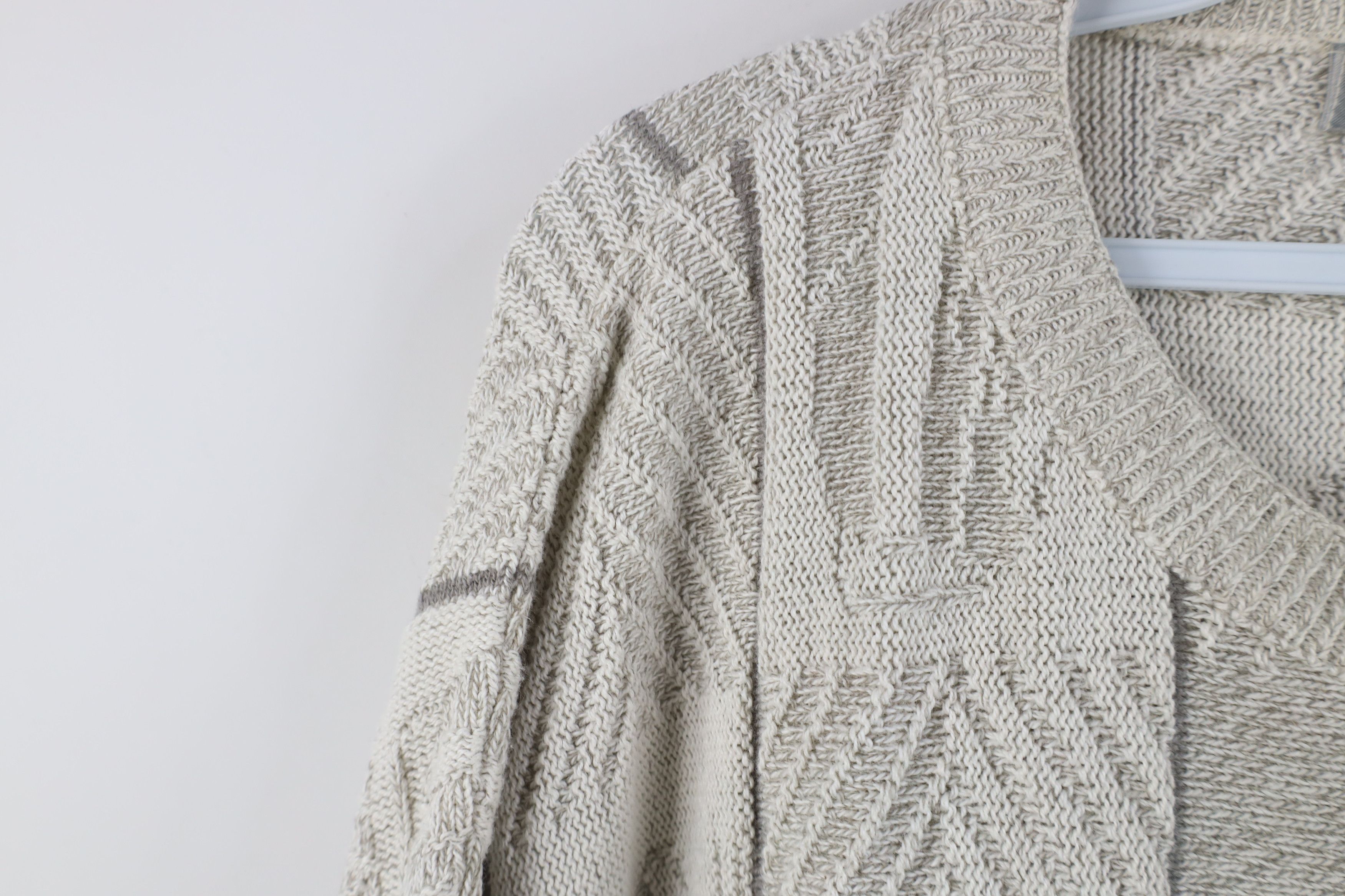 Vintage Vintage 90s Streetwear All Over Print Knit Sweater Gray USA Size US XXL / EU 58 / 5 - 7 Thumbnail