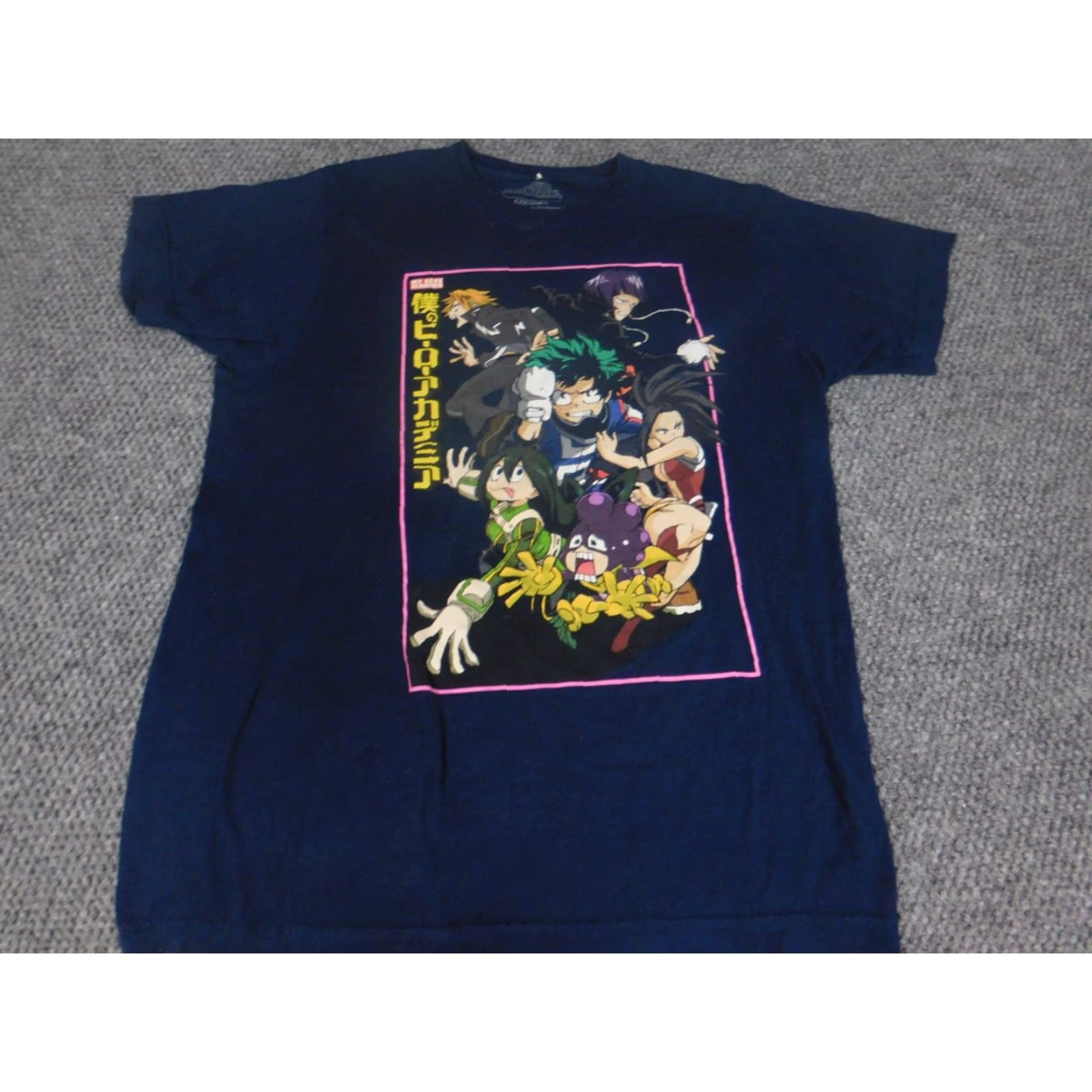 Vintage My hero academia Shirt Mens Medium Blue T-Shirt Crew Neck Cotton Blend Polyester Logo Short Sleeve Size US M / EU 48-50 / 2 - 2 Thumbnail