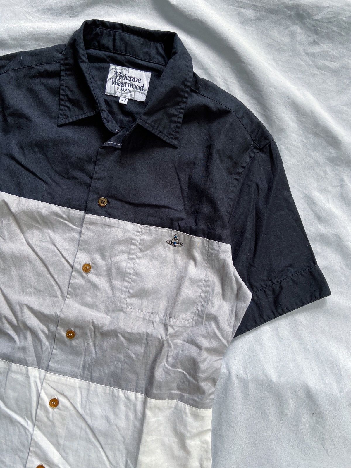 Vivienne Westwood VIVIENNE WESTWOOD MAN TRI COLORS BUTTON UP SHIRT Size US S / EU 44-46 / 1 - 3 Thumbnail
