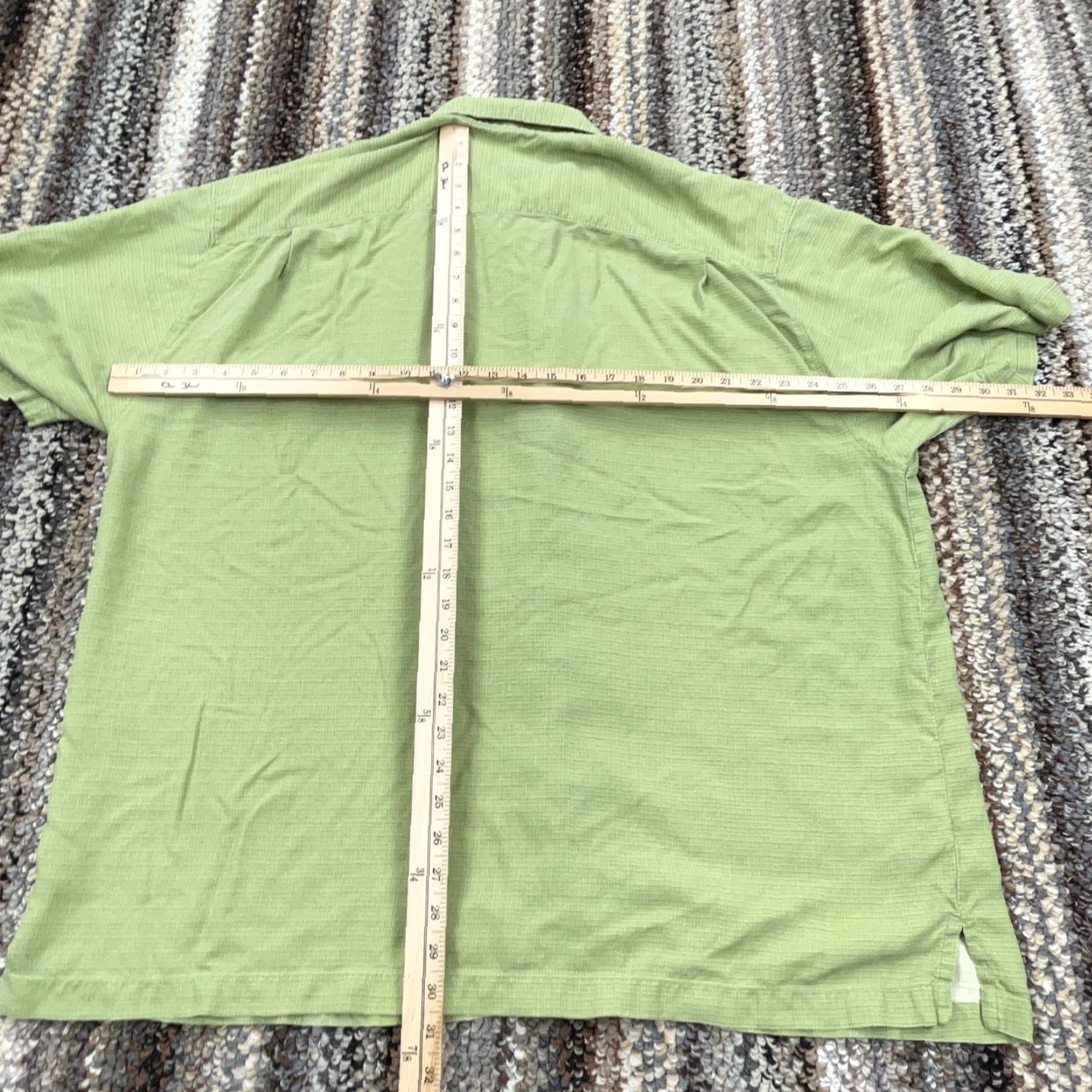 Tommy Bahama Tommy Bahama Shirt Men XL Green Silk Button Up Hawaiian Palm Camp Hula Adult Size US XL / EU 56 / 4 - 6 Thumbnail