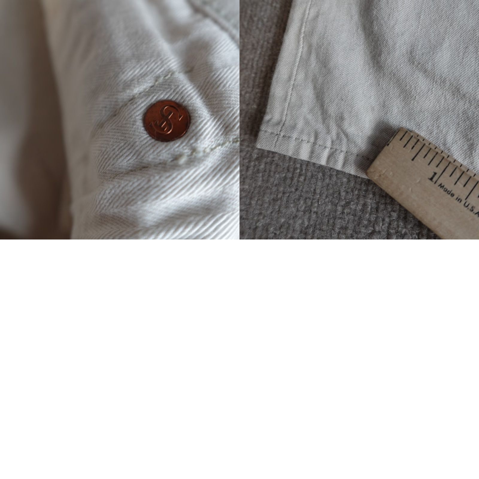 Todd Snyder Todd Snyder Mens Jeans 32 x 30 Ivory Slim Fit Japanese Redline Selvedge Size US 32 / EU 48 - 11 Thumbnail