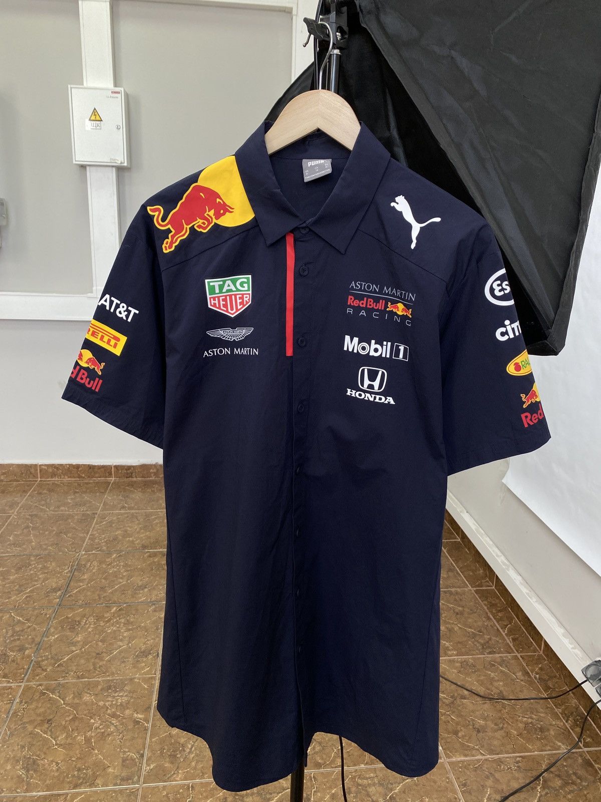 Puma Aston Martin Red Bull Pirelli Honda Mobil 1 Shirt Y2K Tops