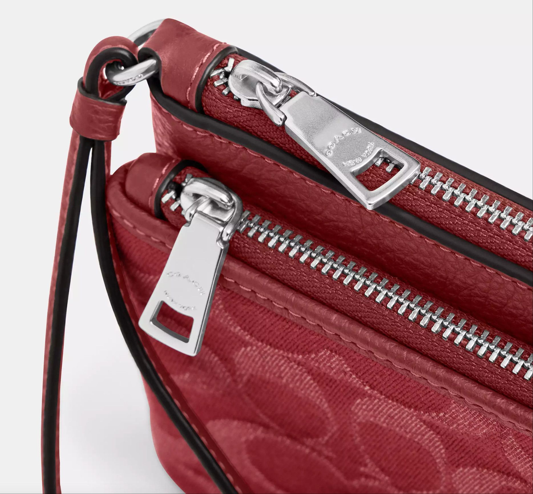 Coach Double Zip Wallet In Signature Denim CDN22 Size ONE SIZE - 12 Thumbnail