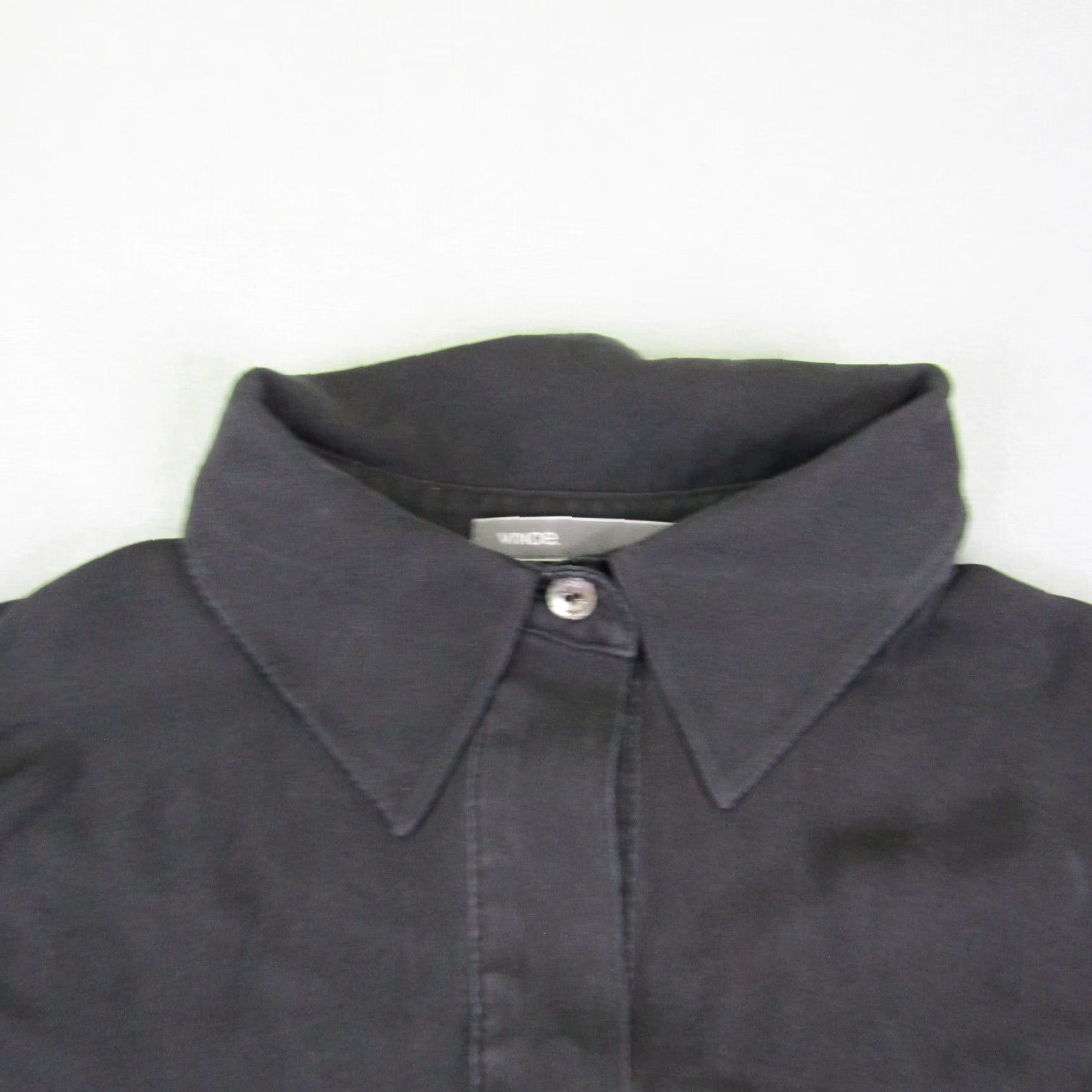 Vince VINTAGE Vince Silk Button-Up Tunic Shirt Womens Size 2 Black Long Sleeve Classic Size XS / US 0-2 / IT 36-38 - 2 Thumbnail