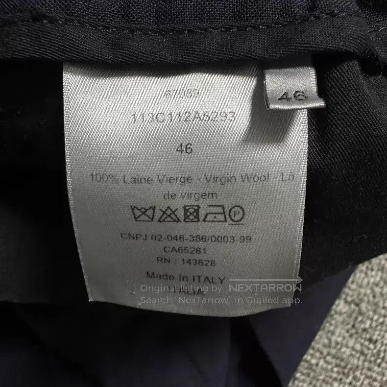 Dior Dior Dark blue drawstring side zipper wool casual pants Size US 30 / EU 46 - 6 Thumbnail