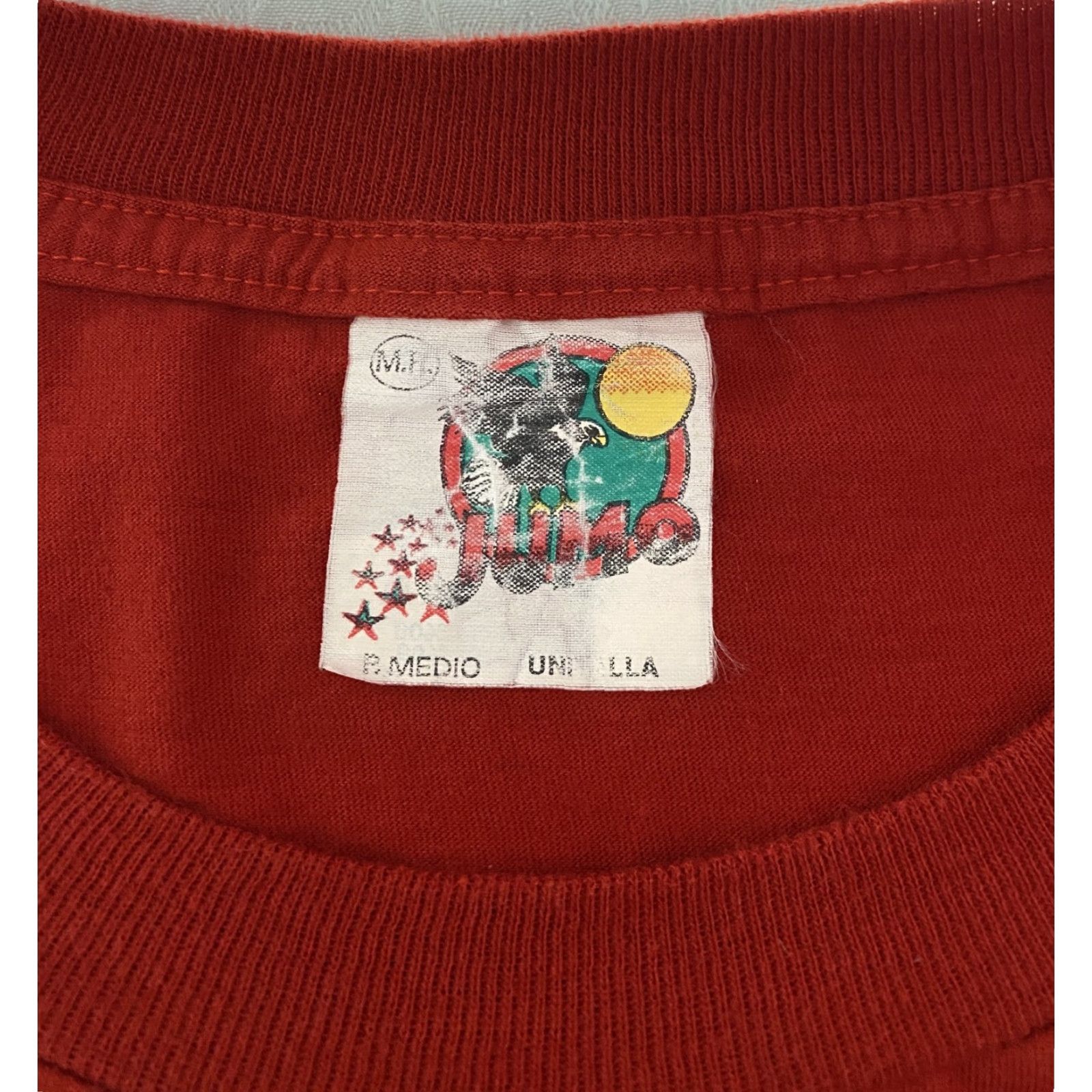 Vintage VINTAGE Jumo Eagle Shirt Mens Medium Red Sleeveless Mex Embroidered Graphic 90s Size US M / EU 48-50 / 2 - 3 Thumbnail