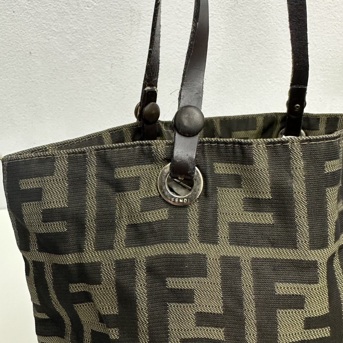 Fendi ‼️YES‼️ AUTHENTIC FENDI ZUCCA FF TOTE HANDBAG Size ONE SIZE - 7 Thumbnail