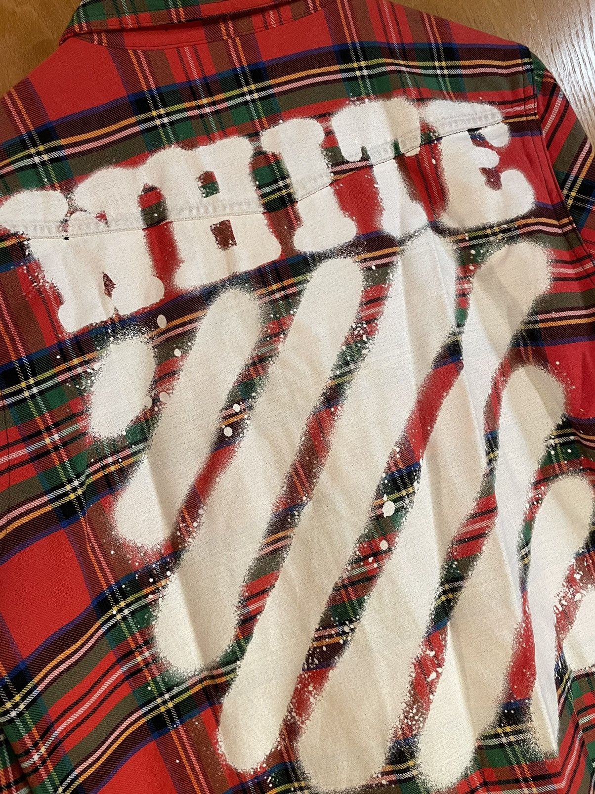 Off-White Off-White Spray Paint Flannel Shirt Size US XS / EU 42 / 0 - 5 Thumbnail