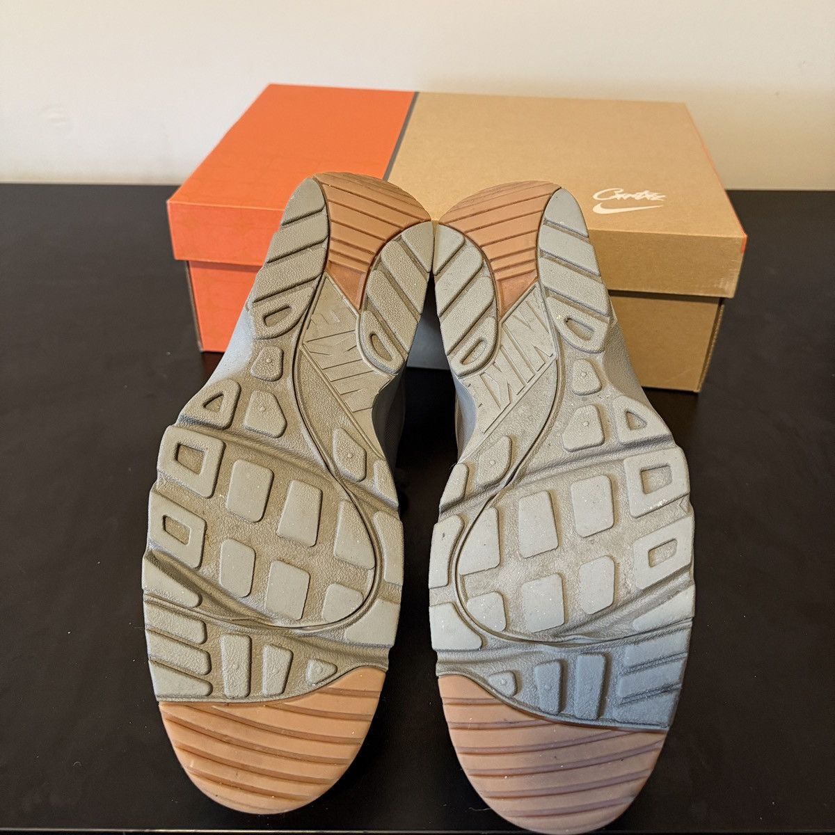 Corteiz × Nike Nike x Corteiz Air Trainer Huarache “Gully Grey” Sz 9.5 Size US 9.5 / EU 42-43 - 9 Thumbnail