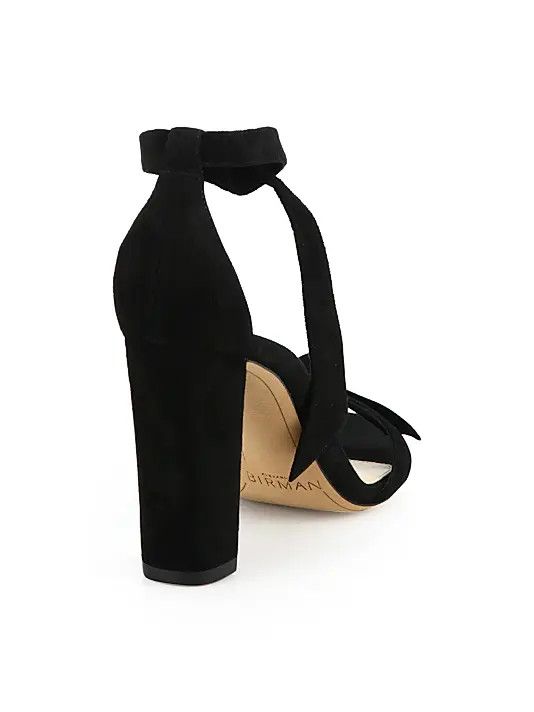 Alexandre Birman os11x1225 Clarita Bow Suede Sandals in Black Size US 9 / IT 39 - 3 Thumbnail