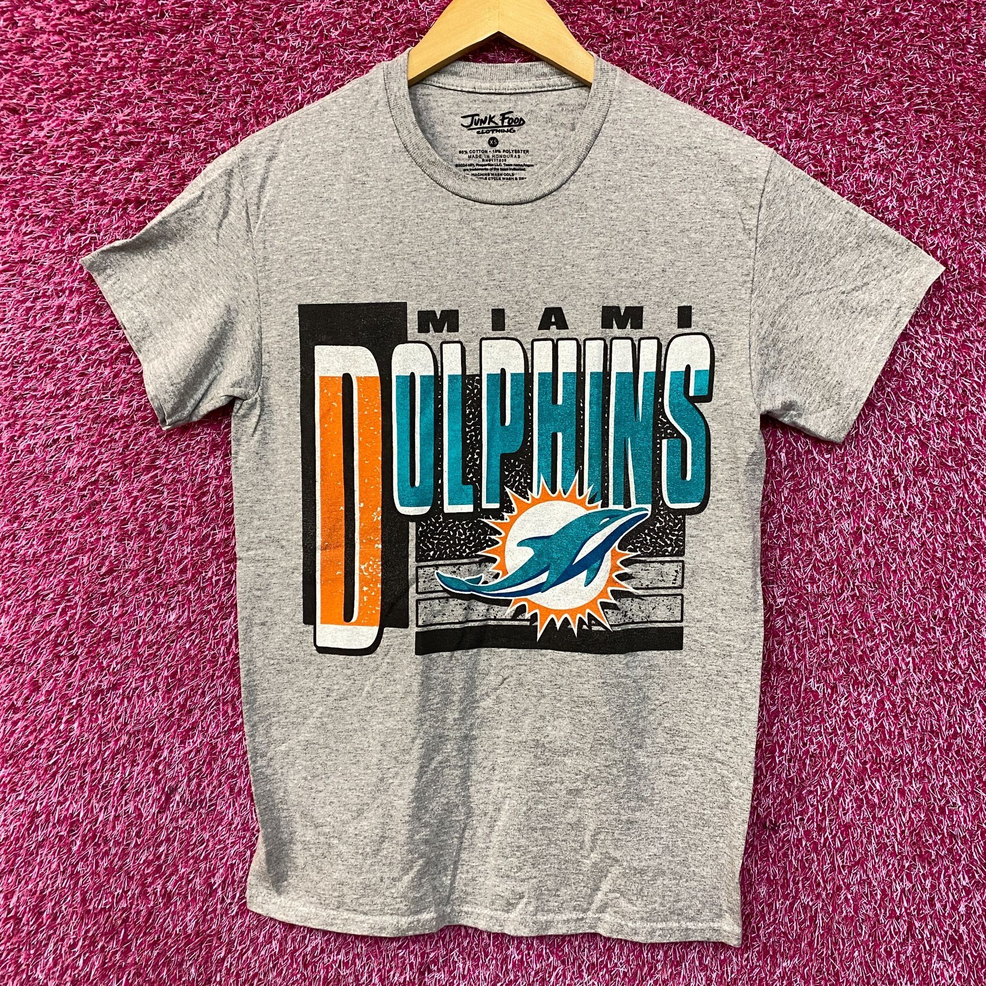 Junk Food Junk Food NFL Miami Dolphins Logo T-Shirt XS Size US XS / EU 42 / 0 - 1 Thumbnail