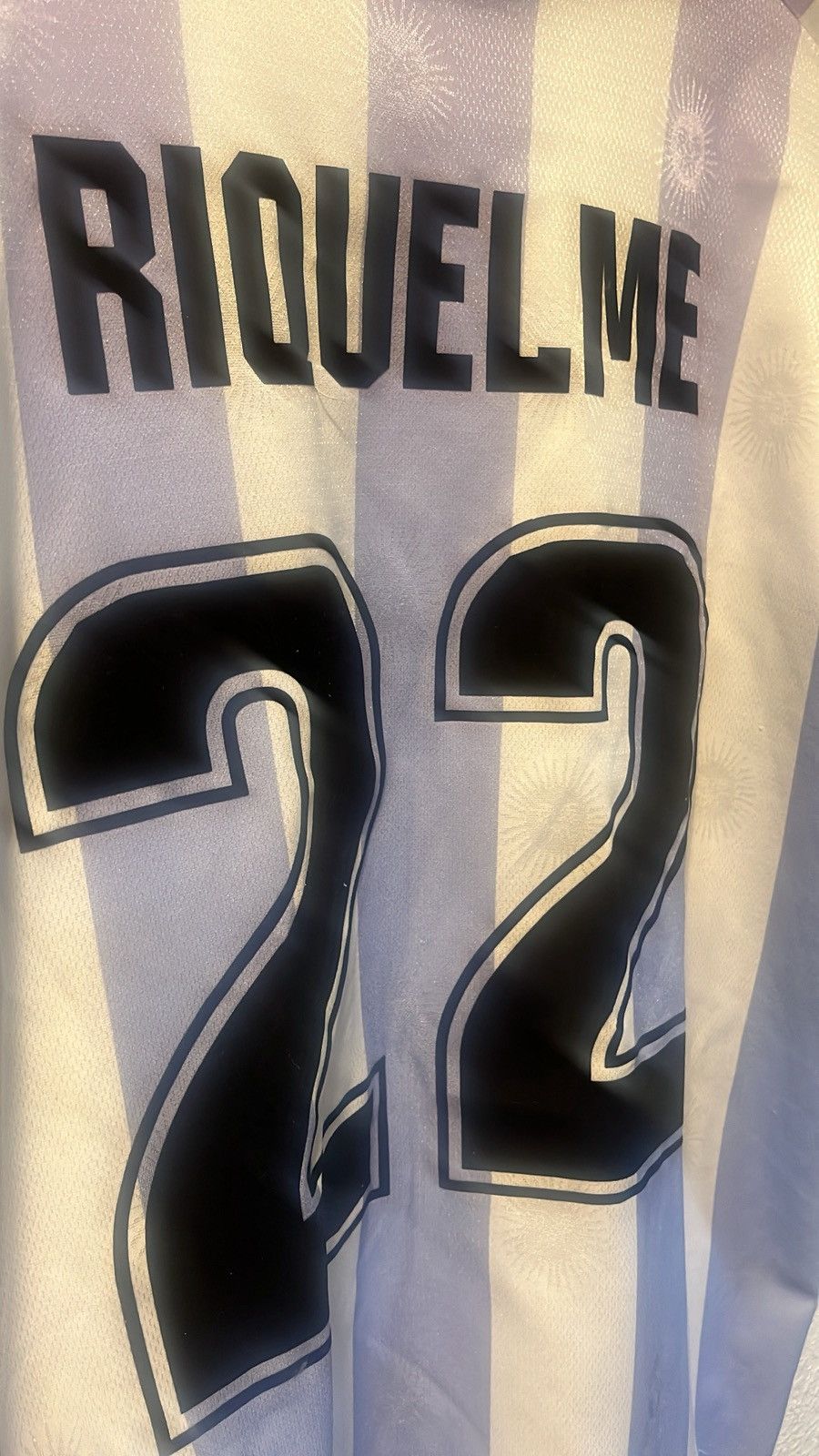 Reebok Argentina 1999 Home Riquelme #22 Reebok XL Original Vintage Size US XL / EU 56 / 4 - 8 Thumbnail