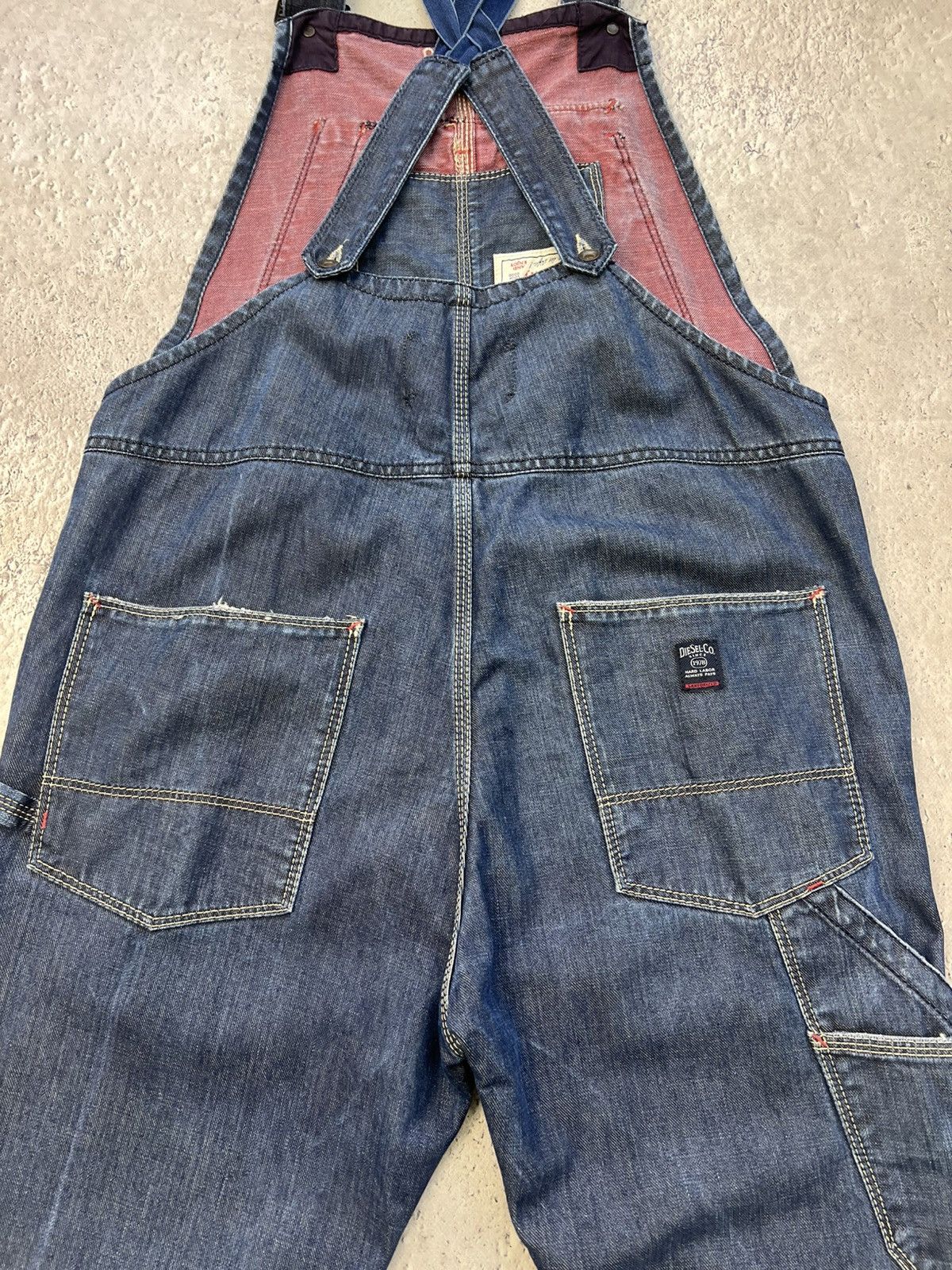 Diesel × Japanese Brand VINTAGE Y2K OVERALL DIESEL DISTRESSED HYPE Size US 32 / EU 48 - 12 Thumbnail