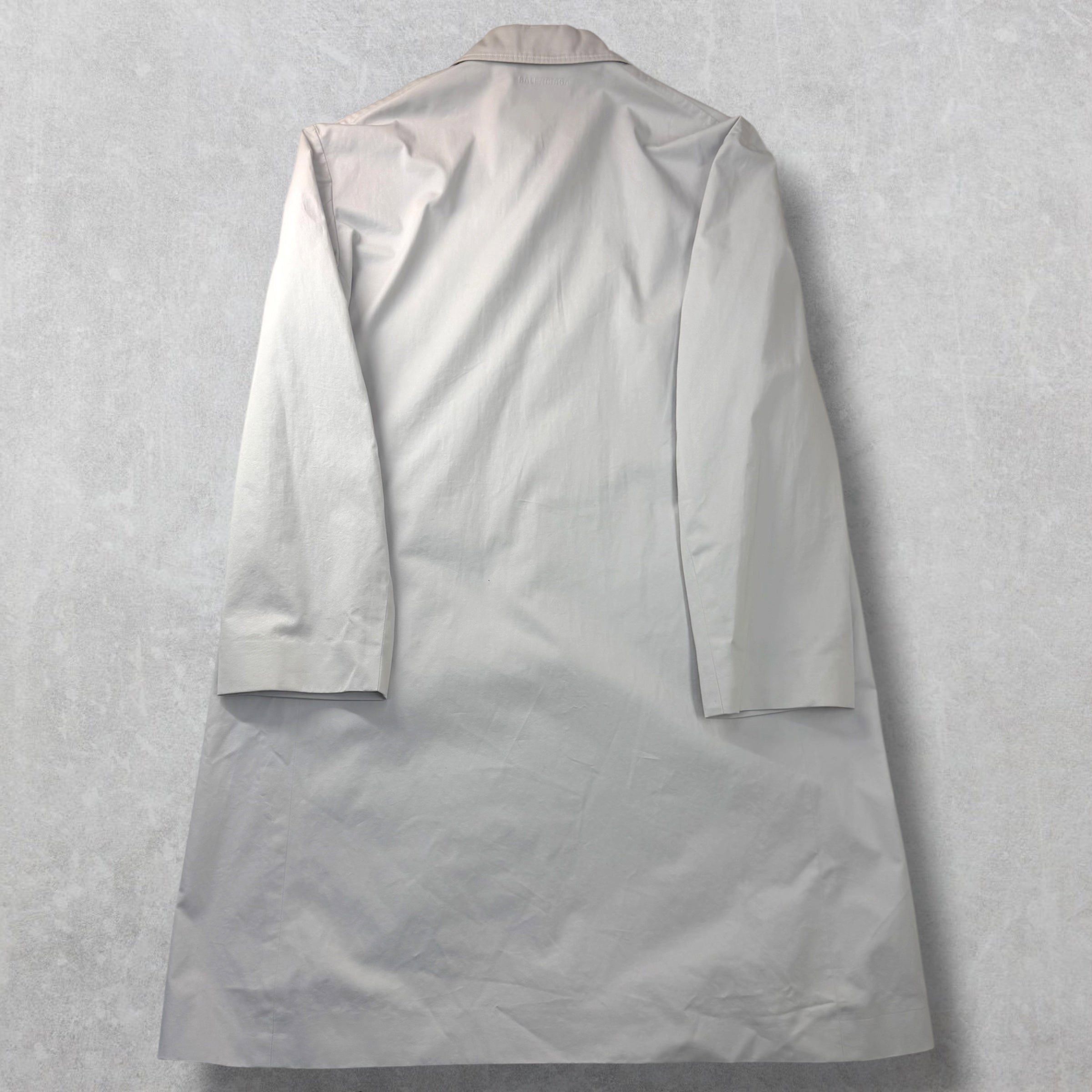 Balenciaga Balenciaga Grey Trench Coat 48 (M) Size US M / EU 48-50 / 2 - 2 Thumbnail