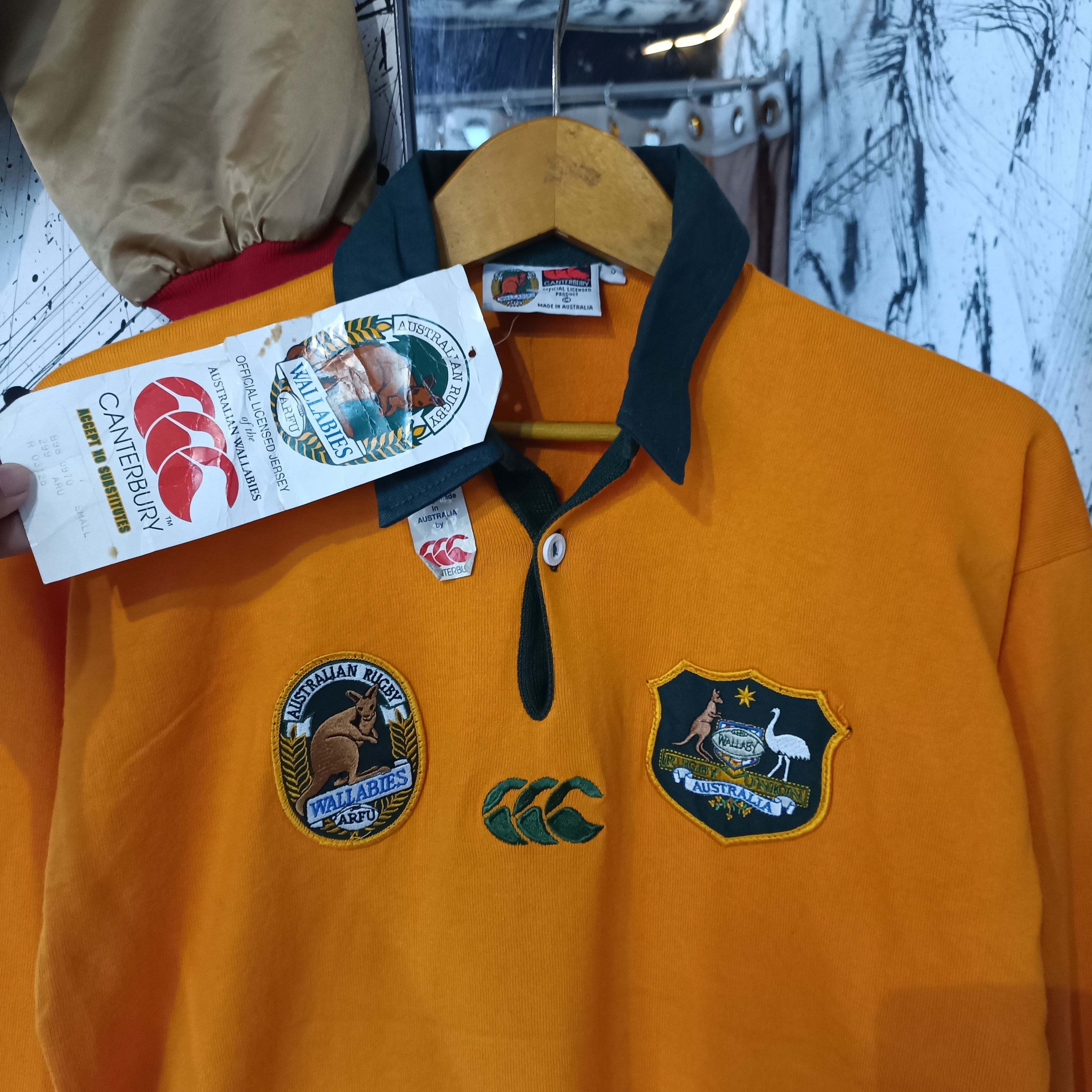 Vintage Rare Vintage Wallabies Australia Rugby Jersey With Tag Size US S / EU 44-46 / 1 - 2 Thumbnail