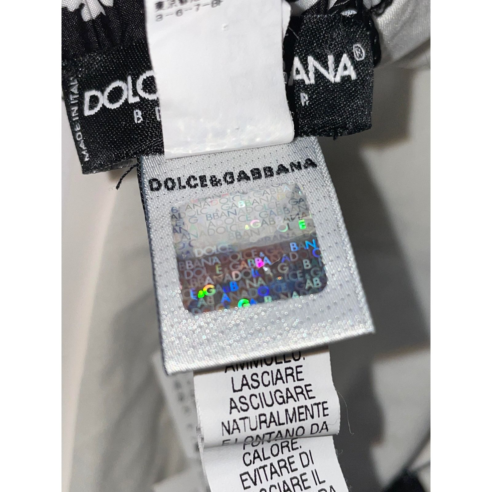 Dolce & Gabbana D&G Black & White Short All Over Swim Trunks Size US 36 / EU 52 - 6 Thumbnail
