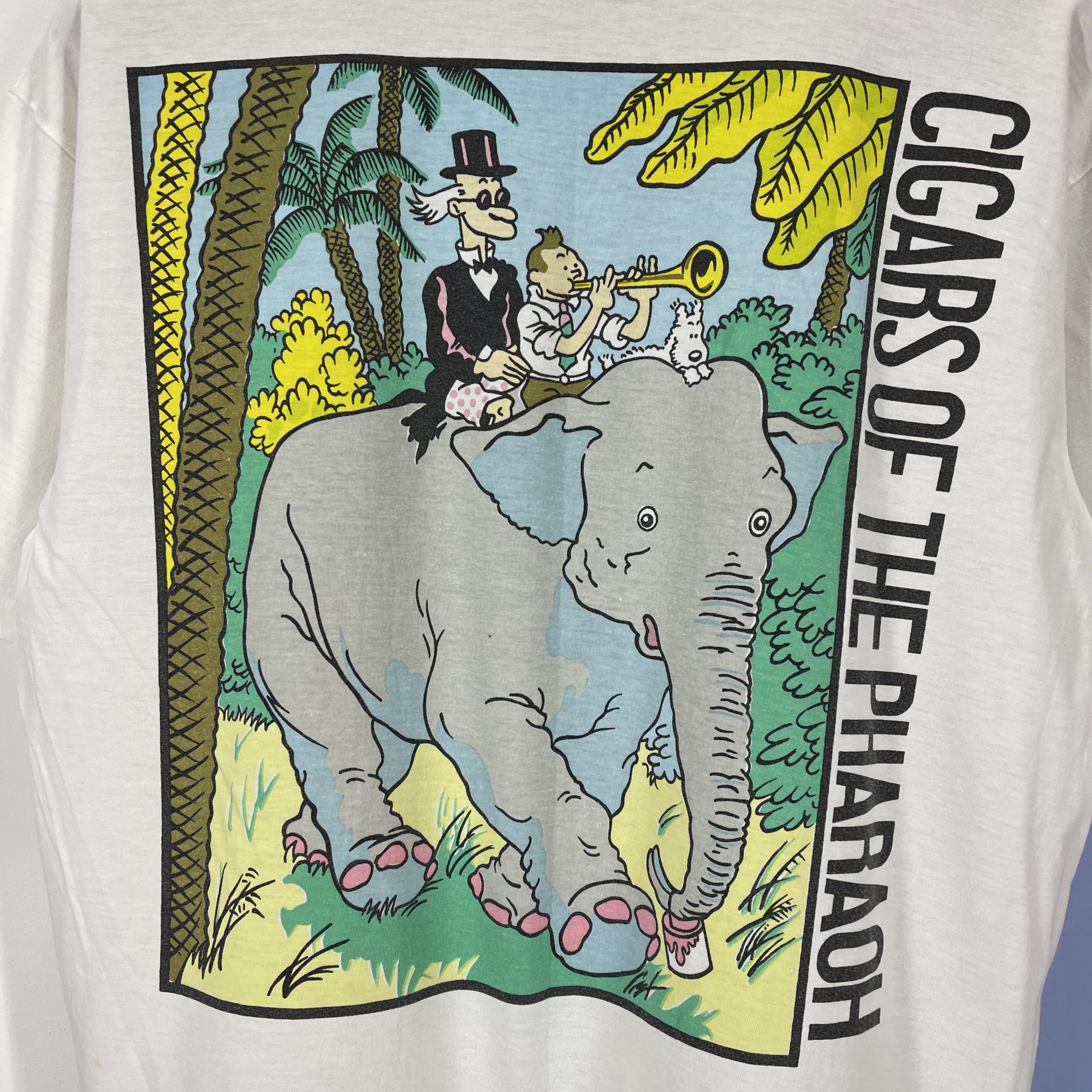 Vintage 90s Vintage THE ADVENTURES OF TIN TIN T Shirt #1750/07 Size US L / EU 52-54 / 3 - 2 Thumbnail