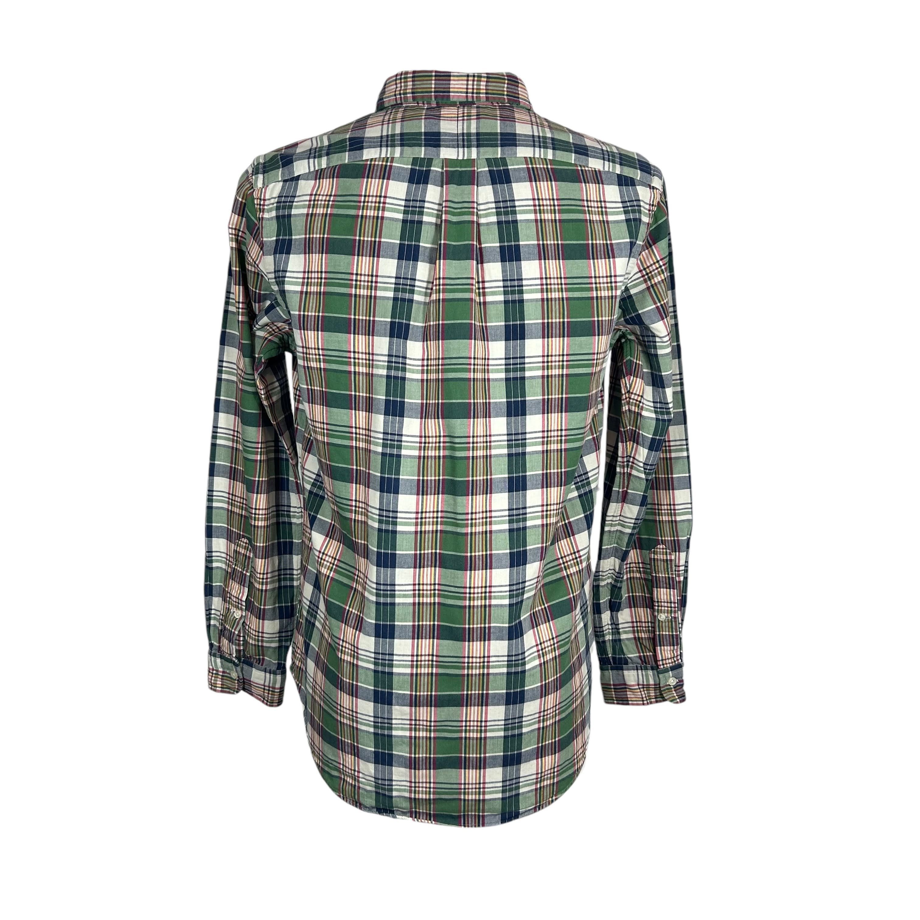 Polo Ralph Lauren Polo Ralph Lauren Green Check Lined Shirt Cotton M Size US M / EU 48-50 / 2 - 2 Thumbnail