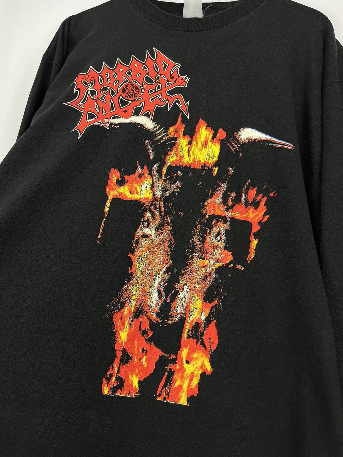 Band Tees × Vintage 90s Morbid Angel Vintage Longsleeve XL Size US XL / EU 56 / 4 - 4 Thumbnail