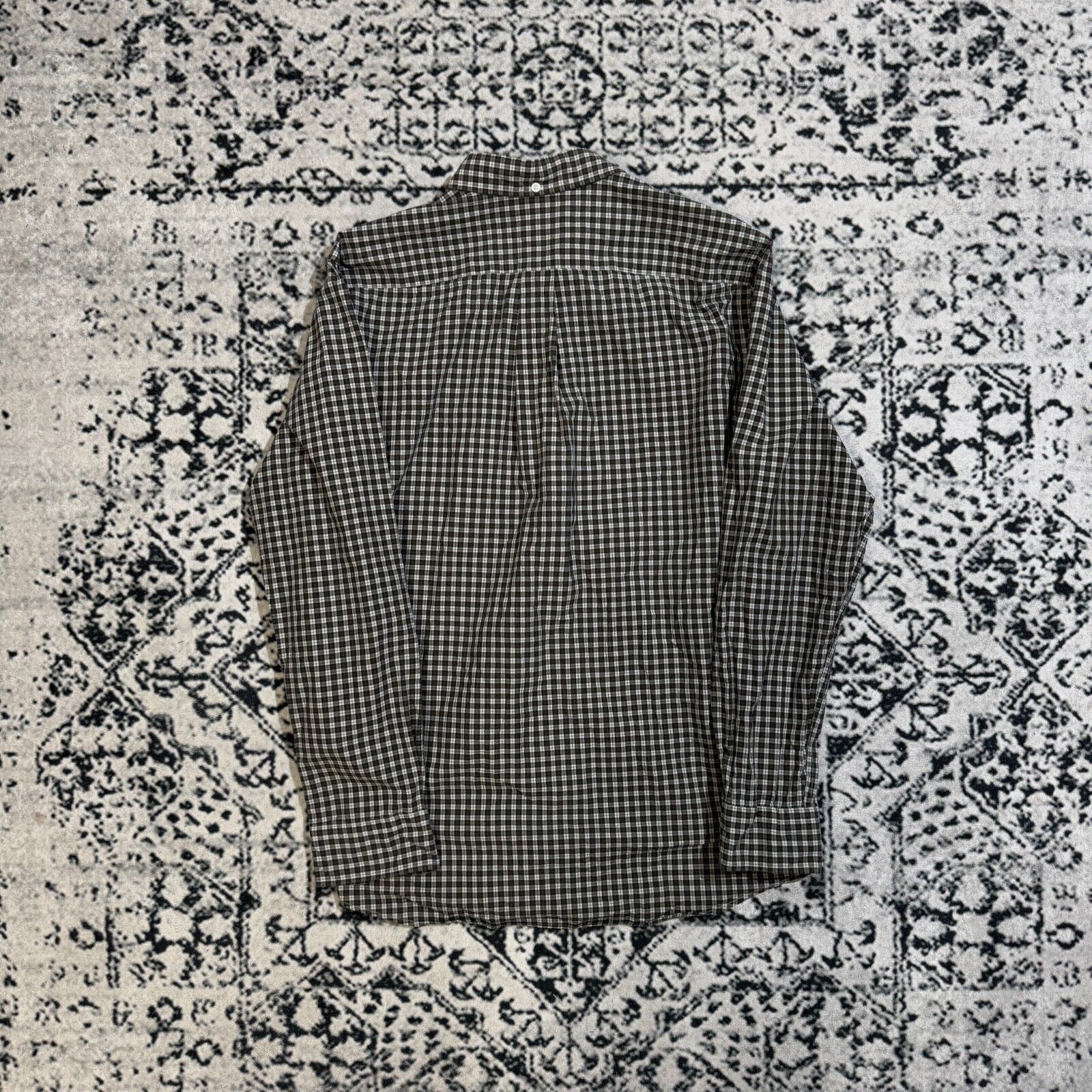 Vintage Vintage Unisex Gray Green Cotton Shirt Size L Oldmoney Size US L / EU 52-54 / 3 - 7 Thumbnail