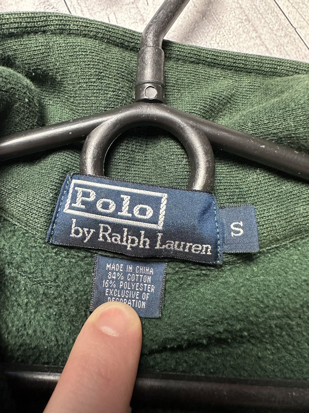Polo Ralph Lauren × Vintage Vintage polo Ralph Lauren zip 1/4 sweatshirt logo 3 Size S Size US S / EU 44-46 / 1 - 4 Thumbnail