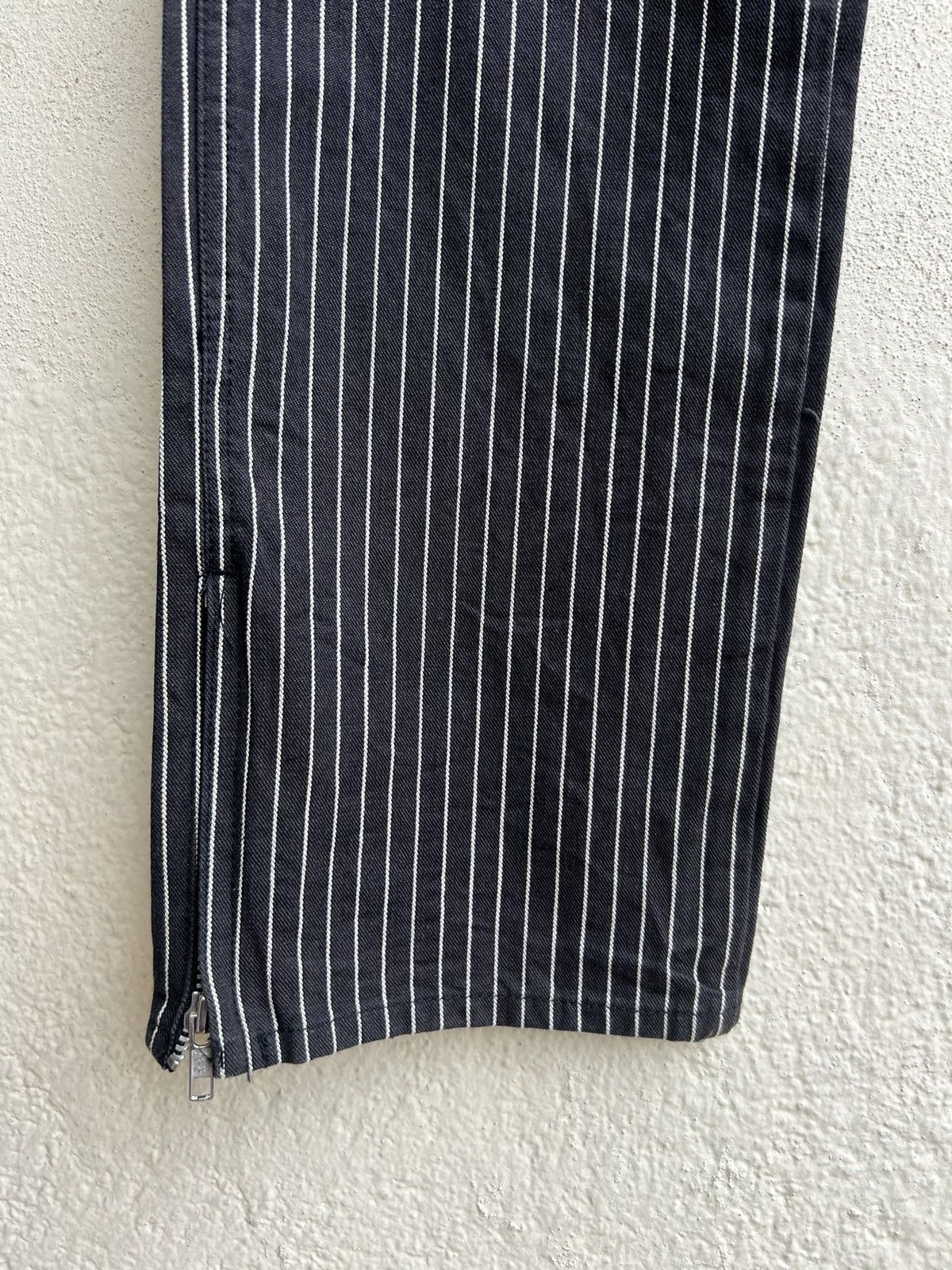 Designer Vintage Unknown Japan Brand Stripe Knee Patch Pant Size US 31 - 11 Thumbnail