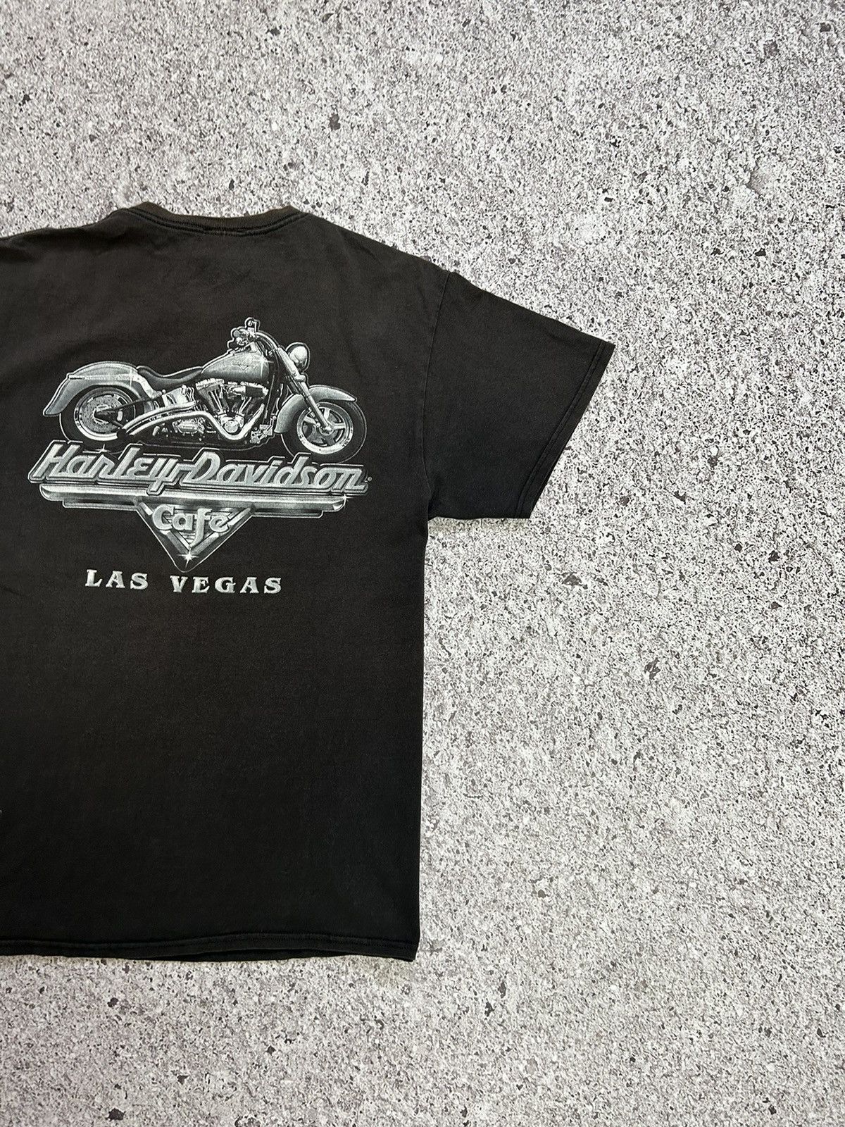 Band Tees × Harley Davidson × Vintage Vintage Harley Davidson Cafe Las Vegas Bike 90s T-Shirt Size US L / EU 52-54 / 3 - 8 Thumbnail