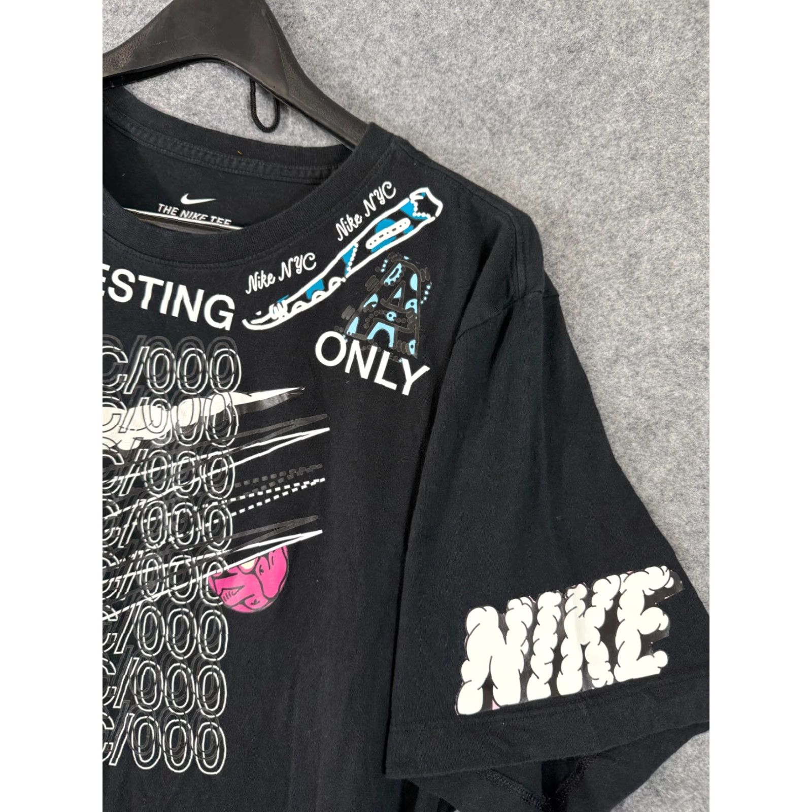 Nike VINTAGE Nike T-Shirt Mens XL Black House Of Innovation NYC Graphic Print Short Sleeve Size US XL / EU 56 / 4 - 6 Thumbnail