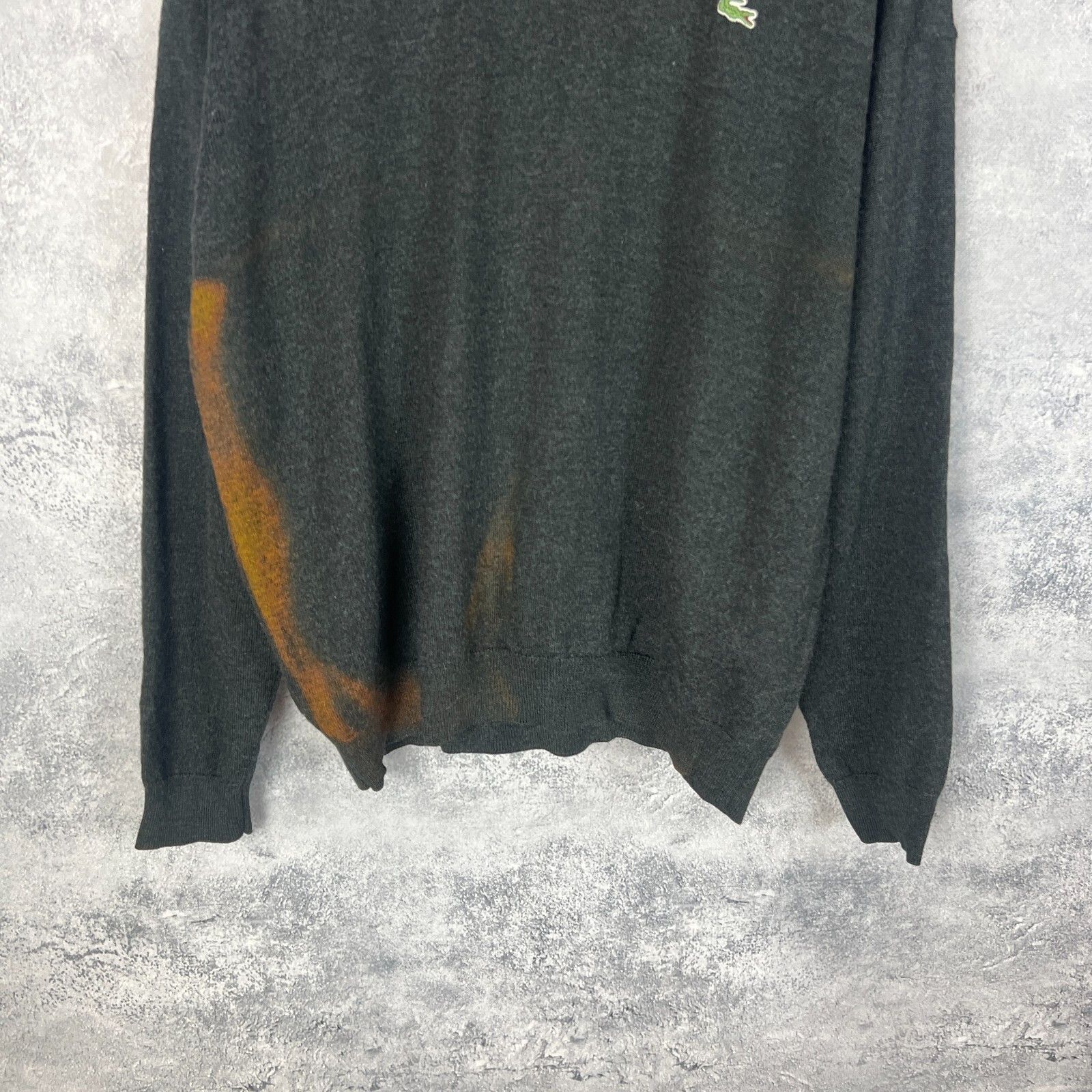 Lacoste Lacoste Sweater Men's Size 6 Gray Long Sleeve ` Size US L / EU 52-54 / 3 - 3 Thumbnail