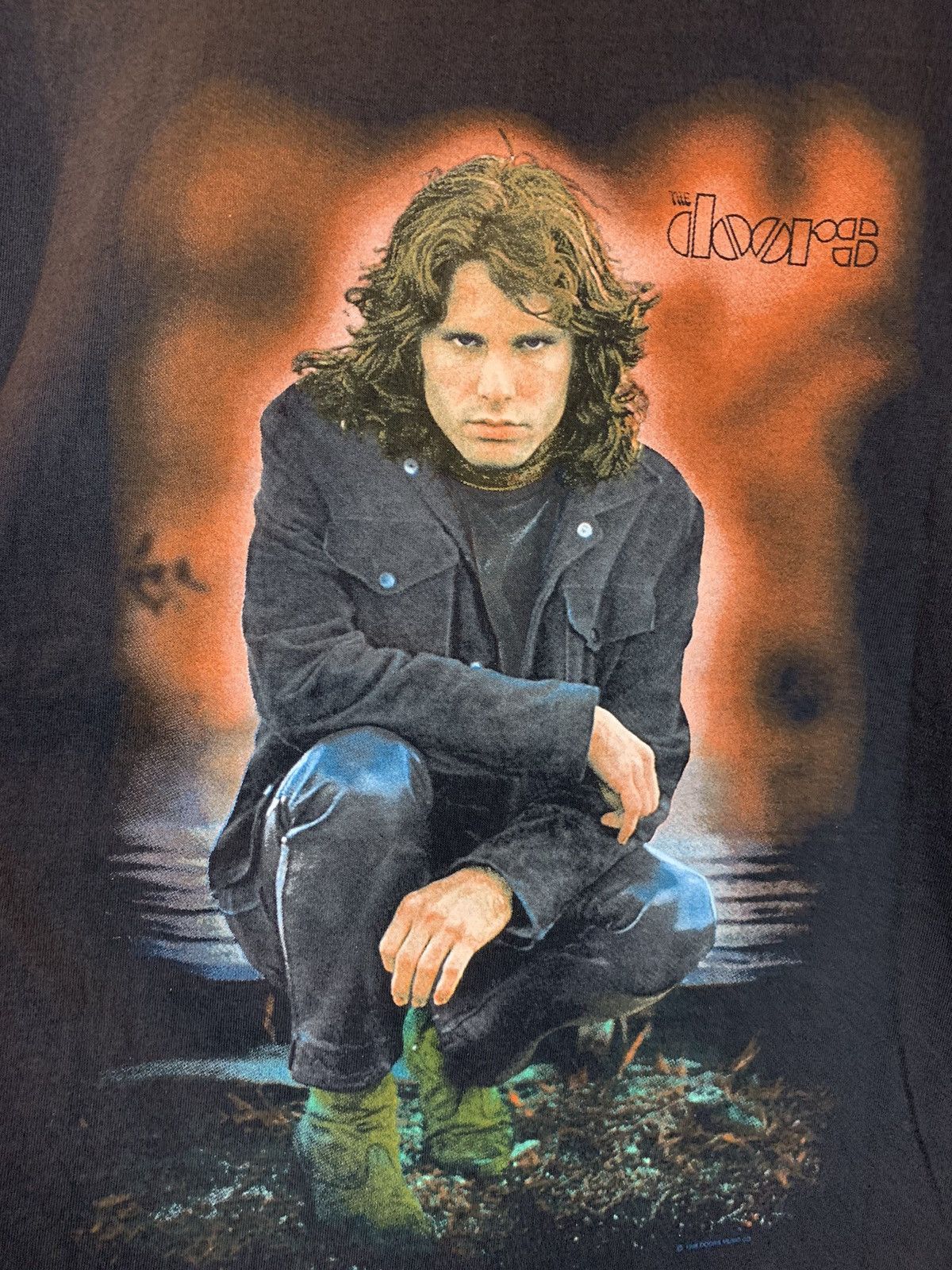 Band Tees × Vintage *RARE* Vintage 90s The Doors Jim Morrison Portrait Art Shirt Size US L / EU 52-54 / 3 - 2 Thumbnail