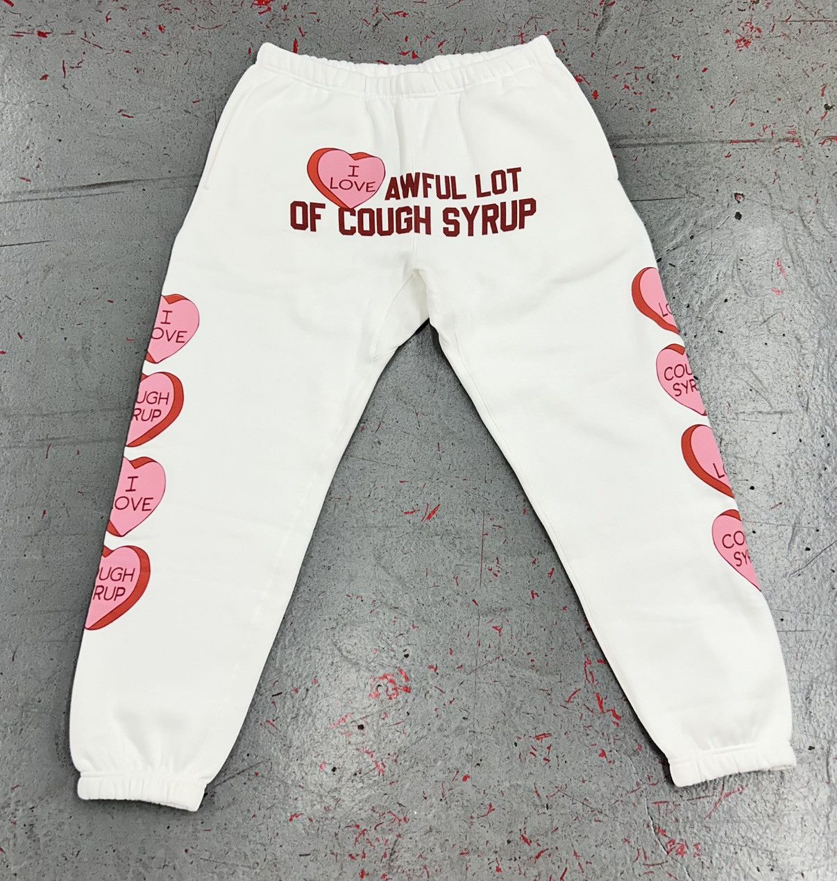 Awful Lot of Cough Syrup Awful Lot Of Cough Syrup Valentines Day Sweatpants New Size US 40 / EU 56 - 1 Thumbnail