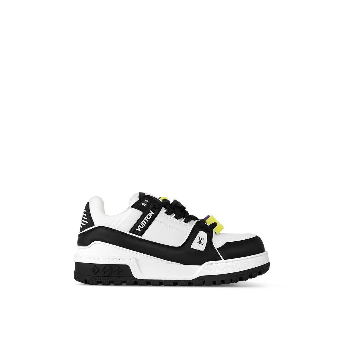 LV Trainer Maxi Sneaker in white/black