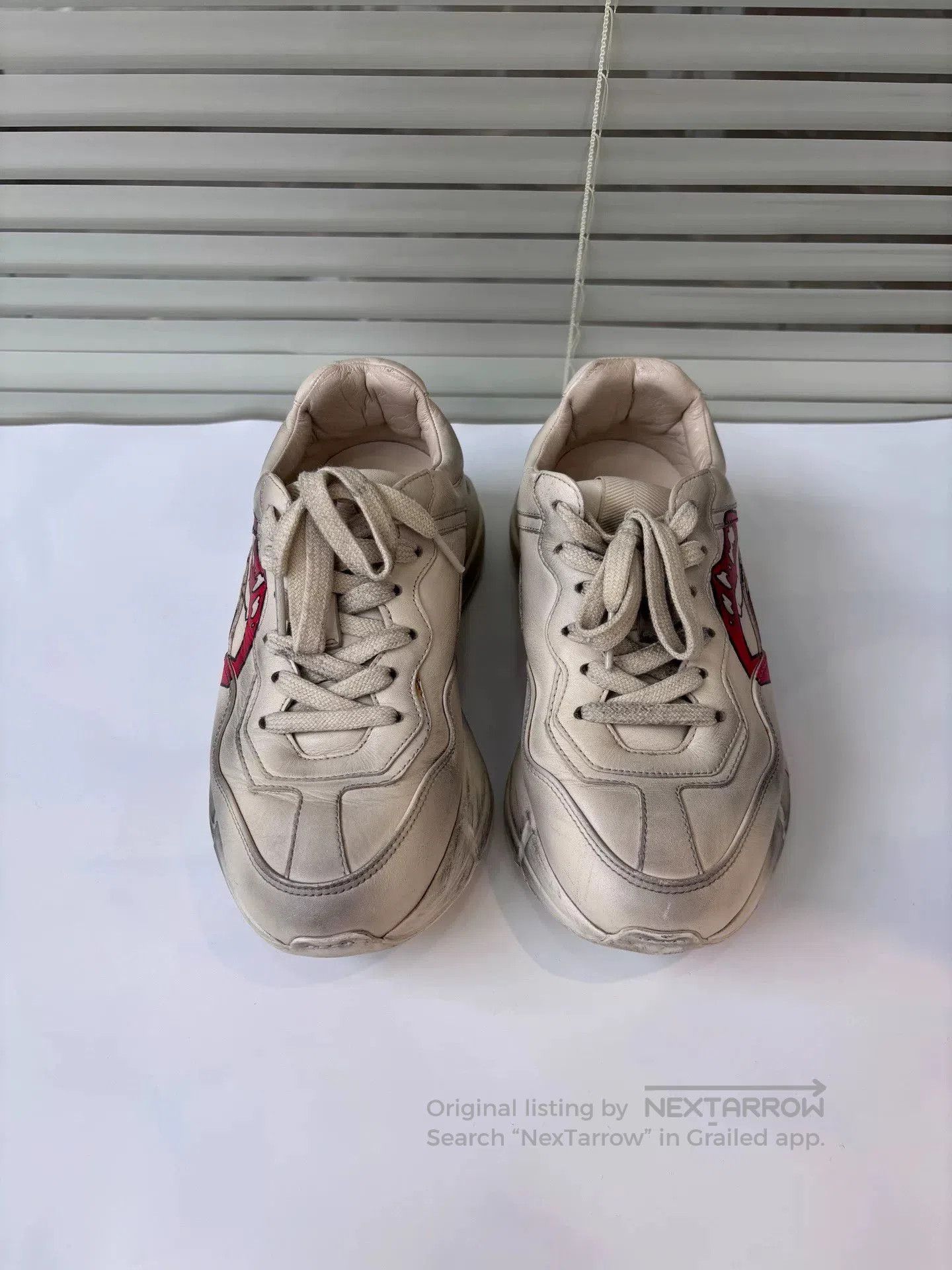 Gucci Gucci Lips Print Distressed Dad Shoes. Size US 5.5 / IT 35.5 - 2 Thumbnail