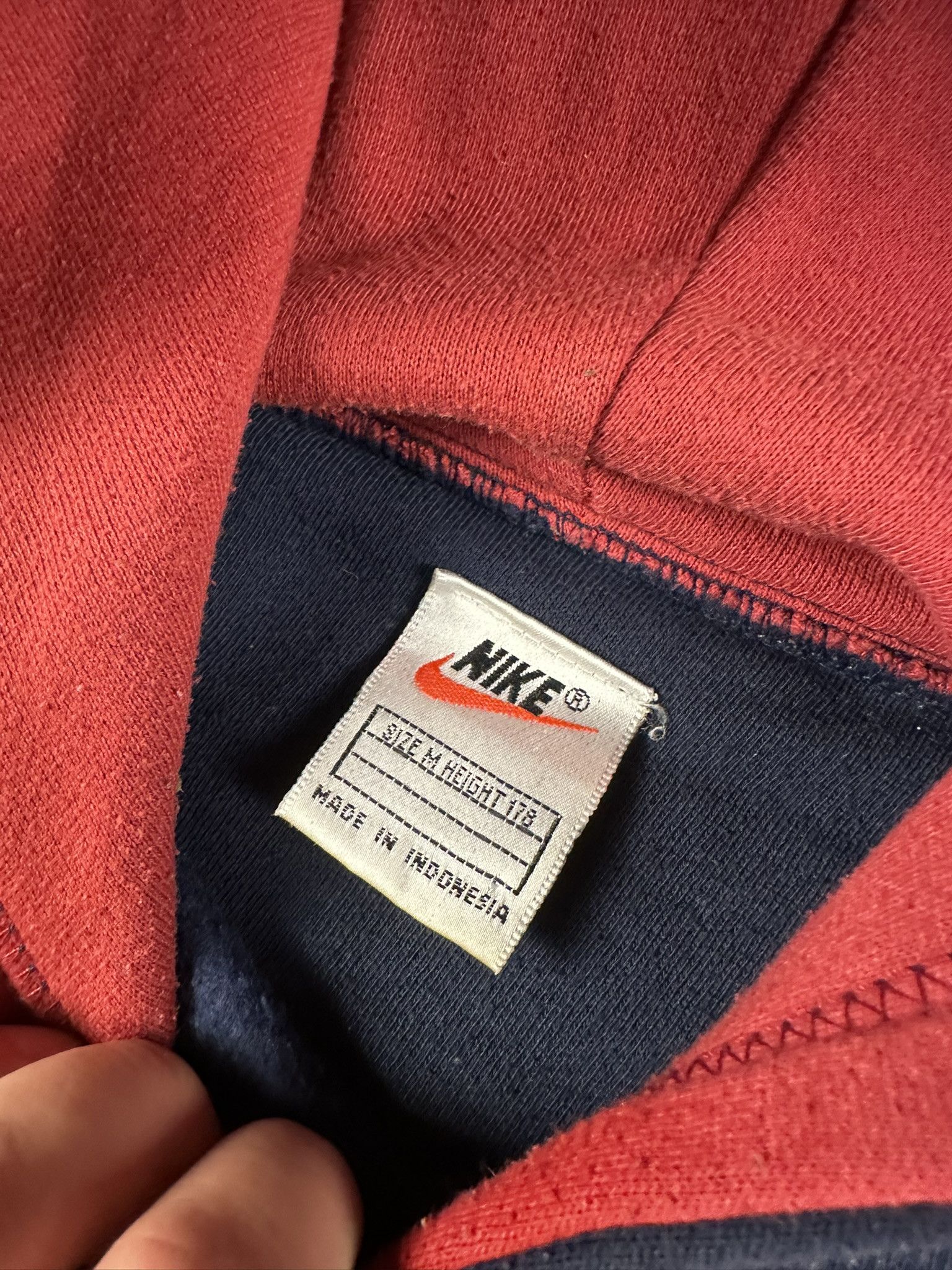 Nike 90s Nike Central Swoosh Boxy Washed Hoodie Size US M / EU 48-50 / 2 - 8 Thumbnail