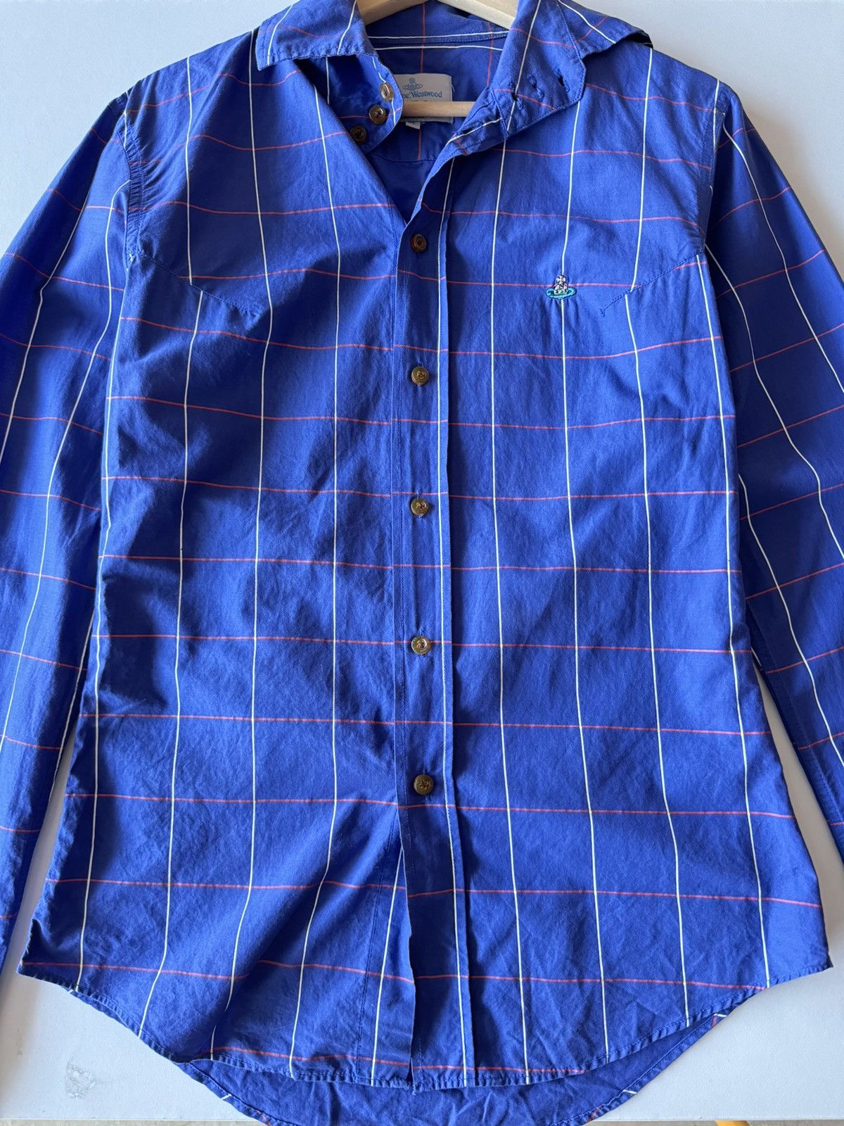 Vivienne Westwood Vintage Vivienne Westwood Button Up Checkered Long Sleeve Size S / US 4 / IT 40 - 1 Thumbnail